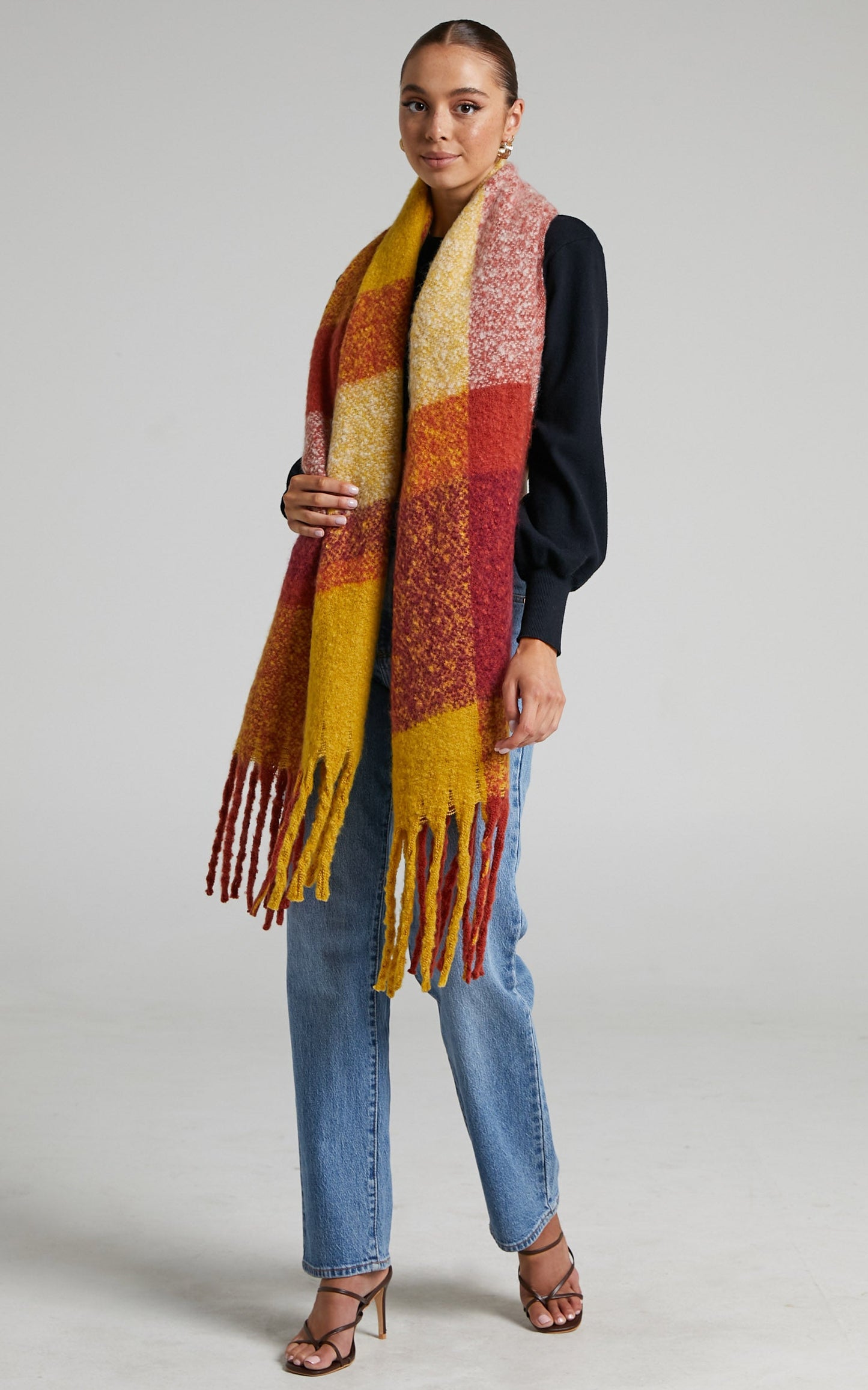 Mellania Scarf in Orange