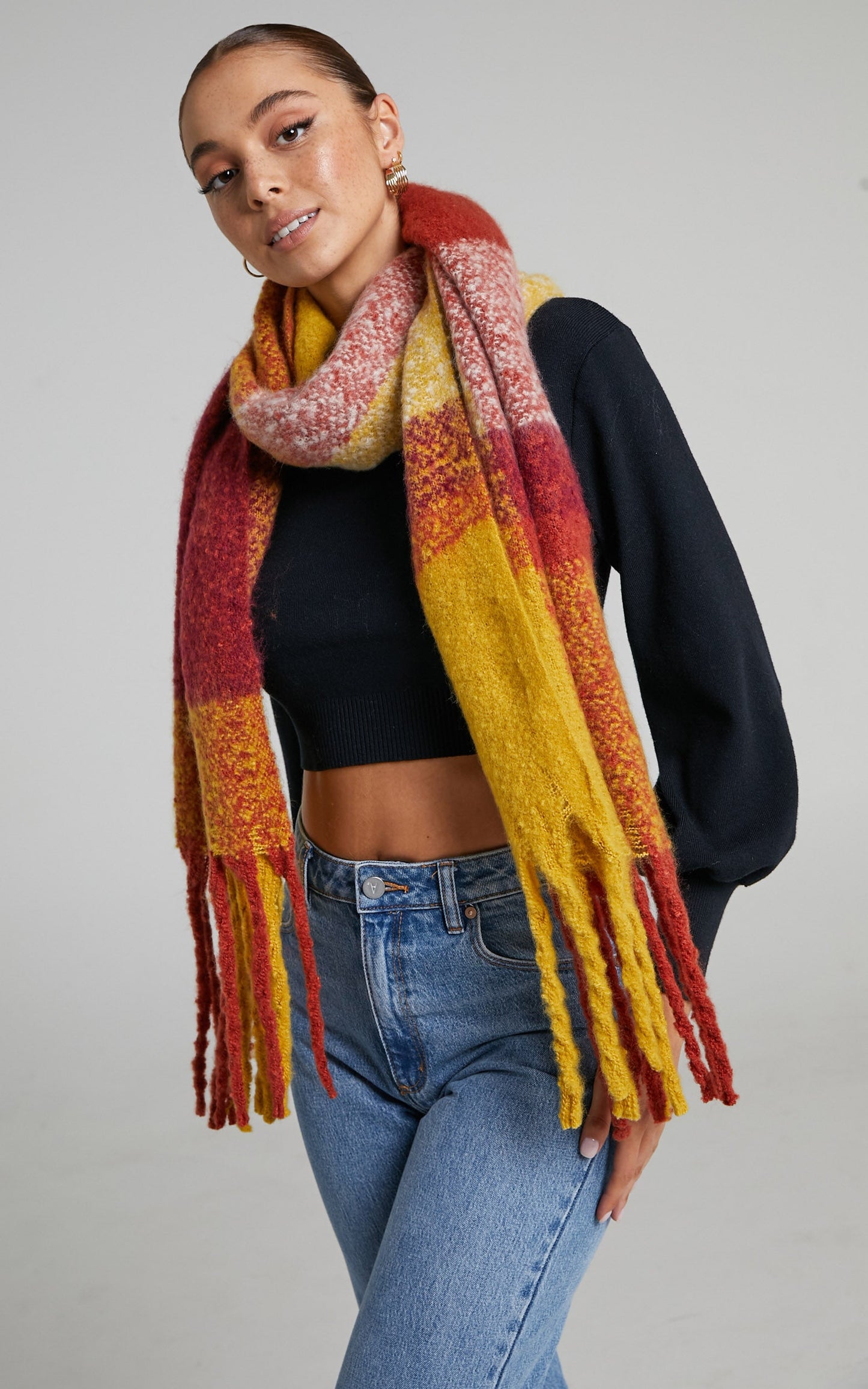Mellania Scarf in Orange