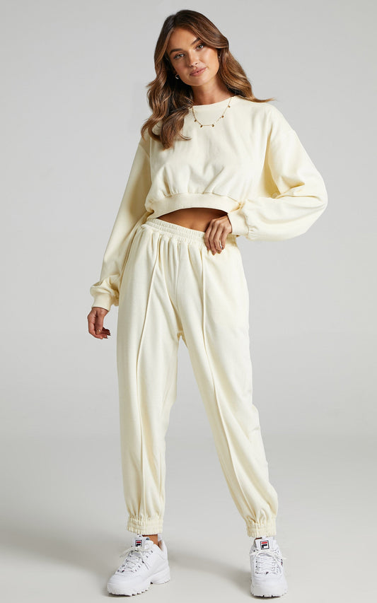 Merrick Sweat Jumper in Cream