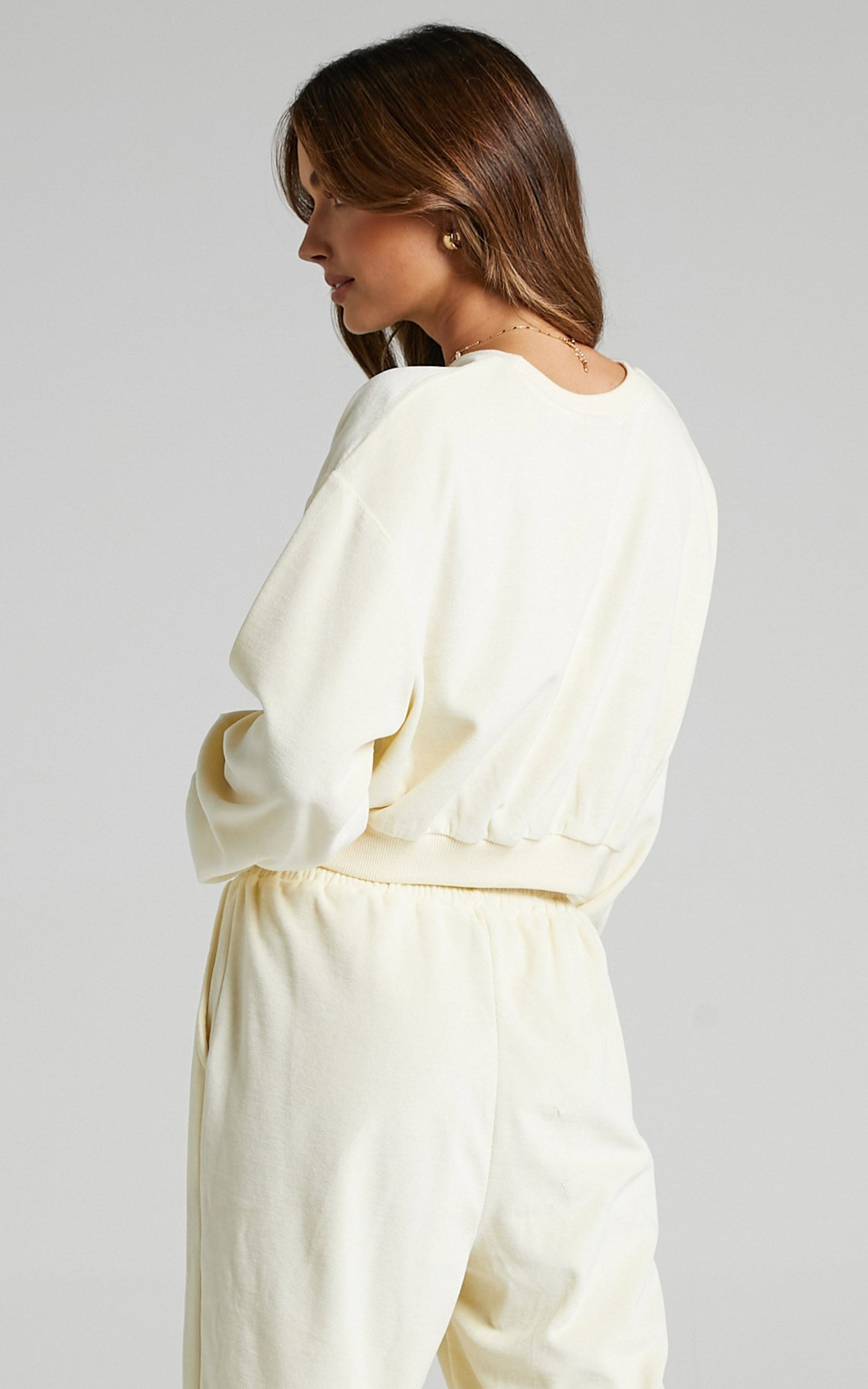 Merrick Sweat Jumper in Cream