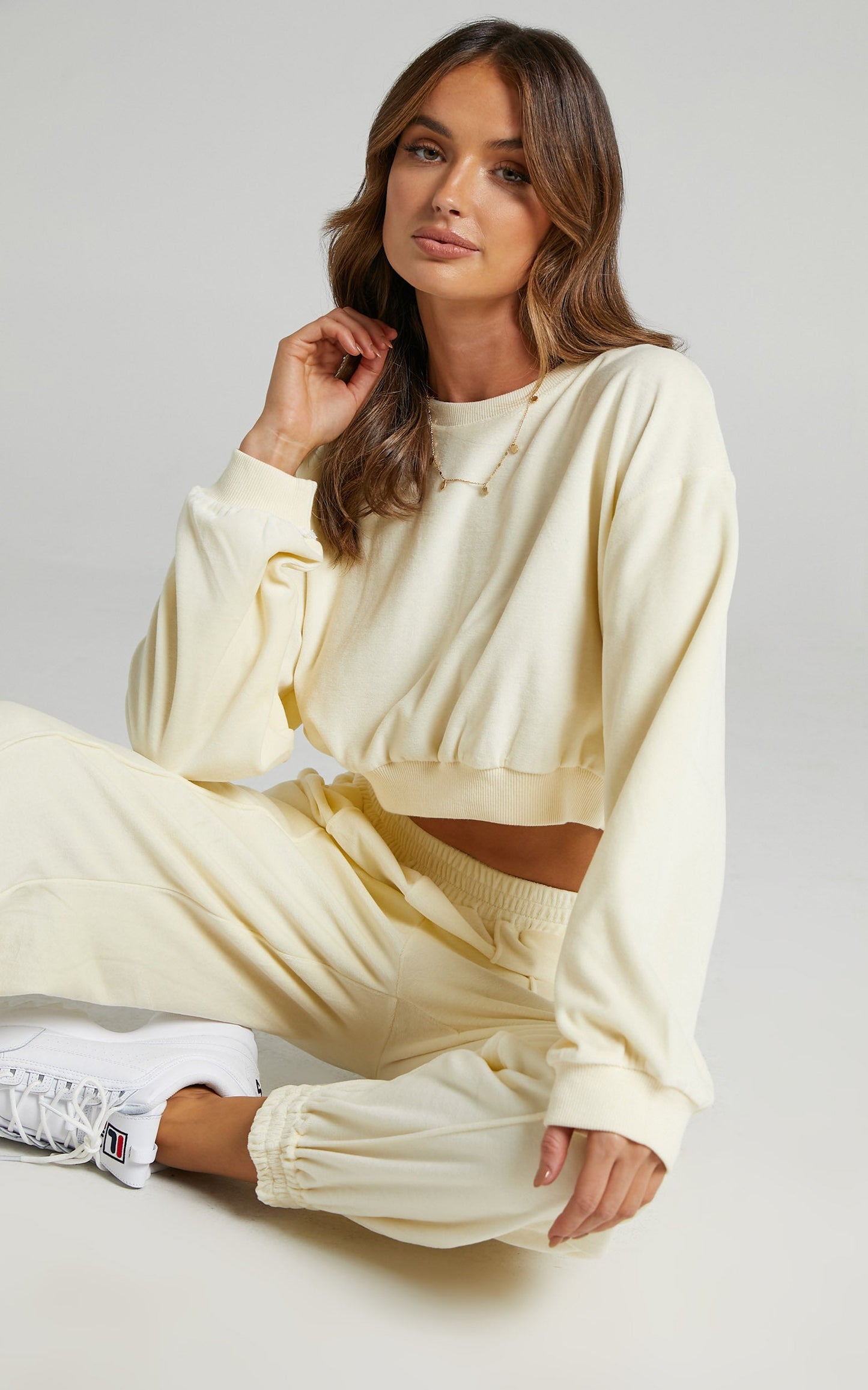 Merrick Sweat Jumper in Cream