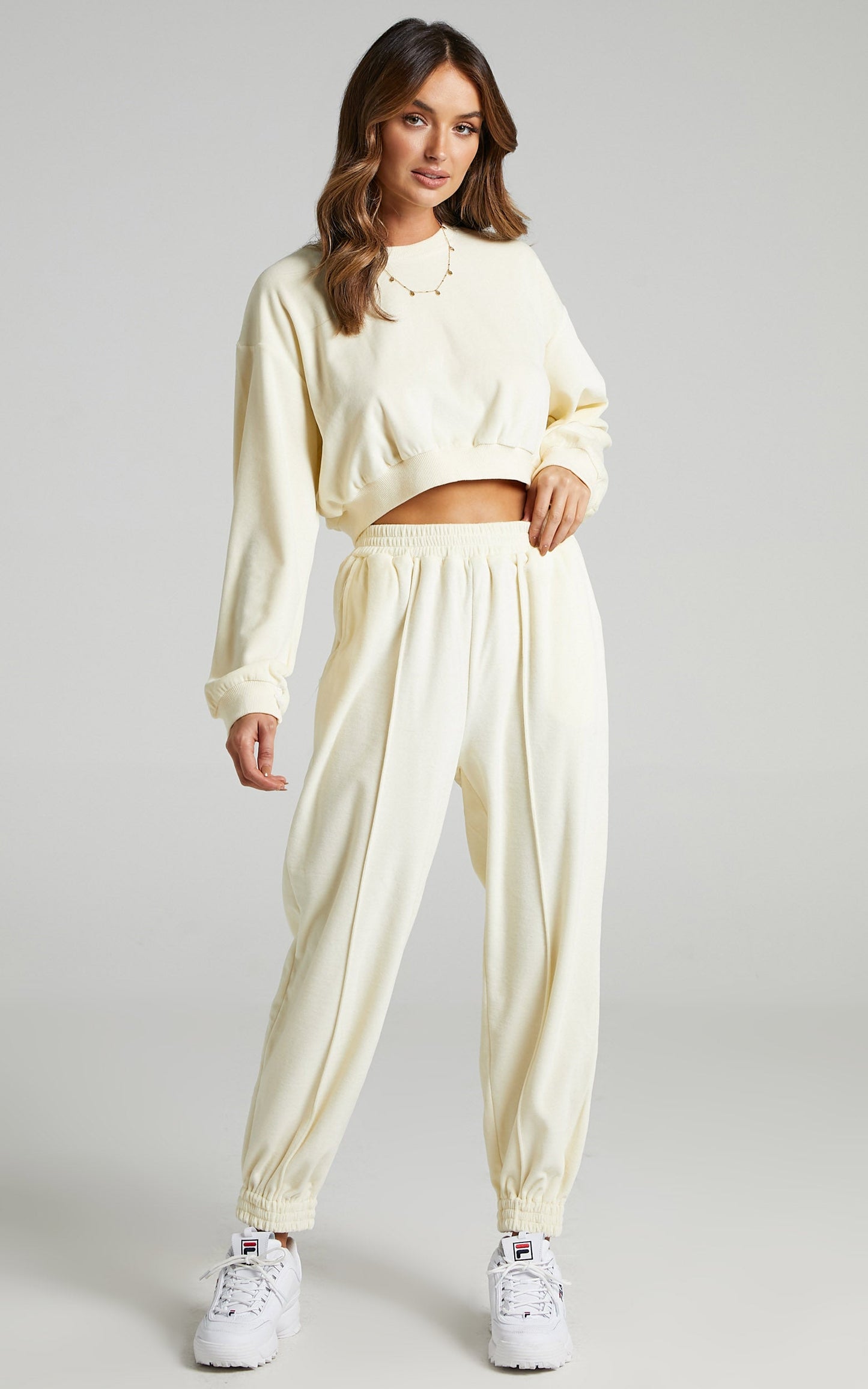 Merrick Sweat Pants in Cream