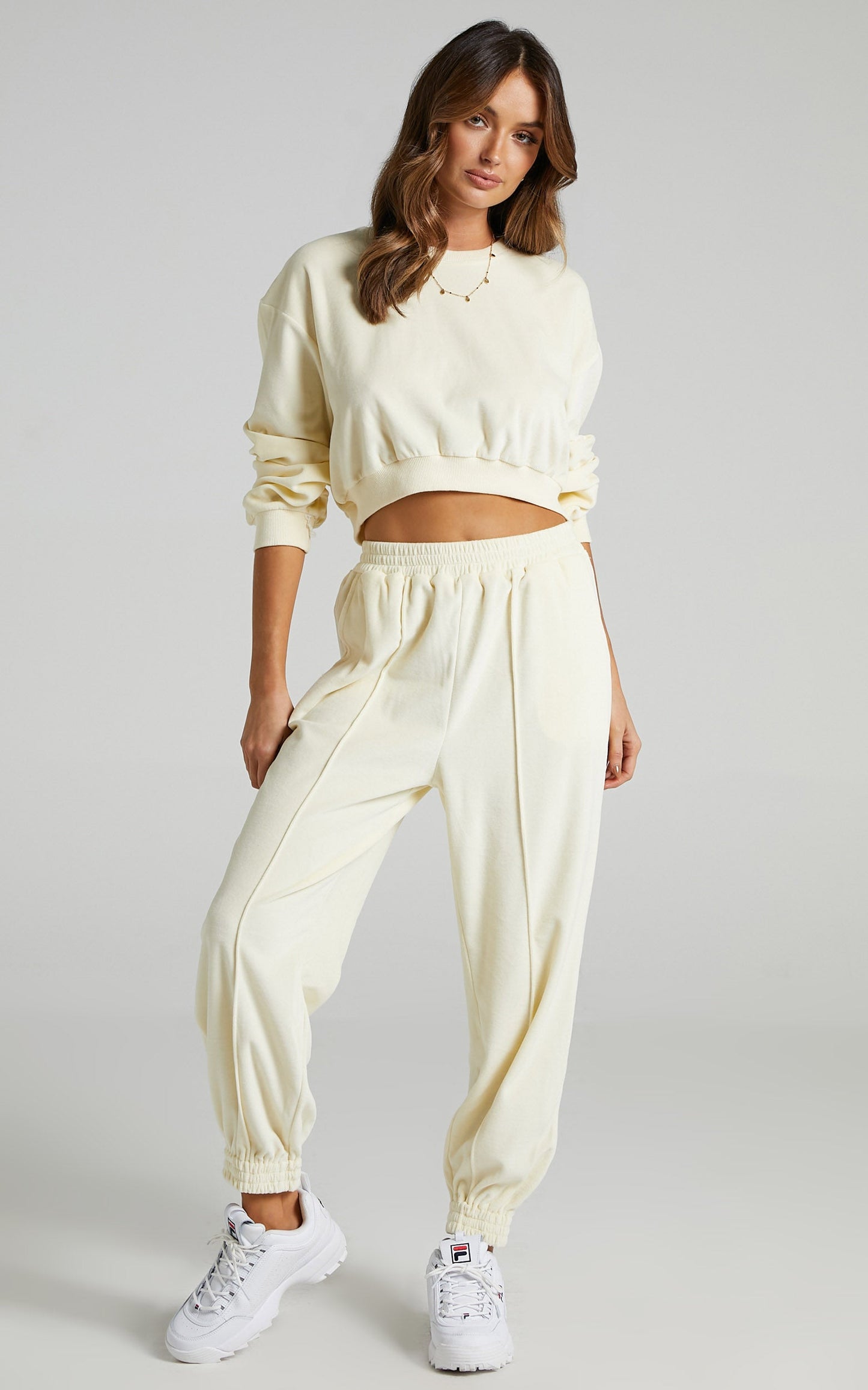 Merrick Sweat Pants in Cream