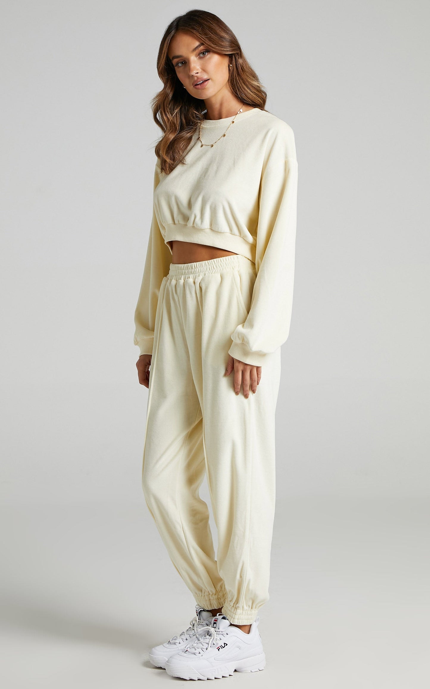 Merrick Sweat Pants in Cream