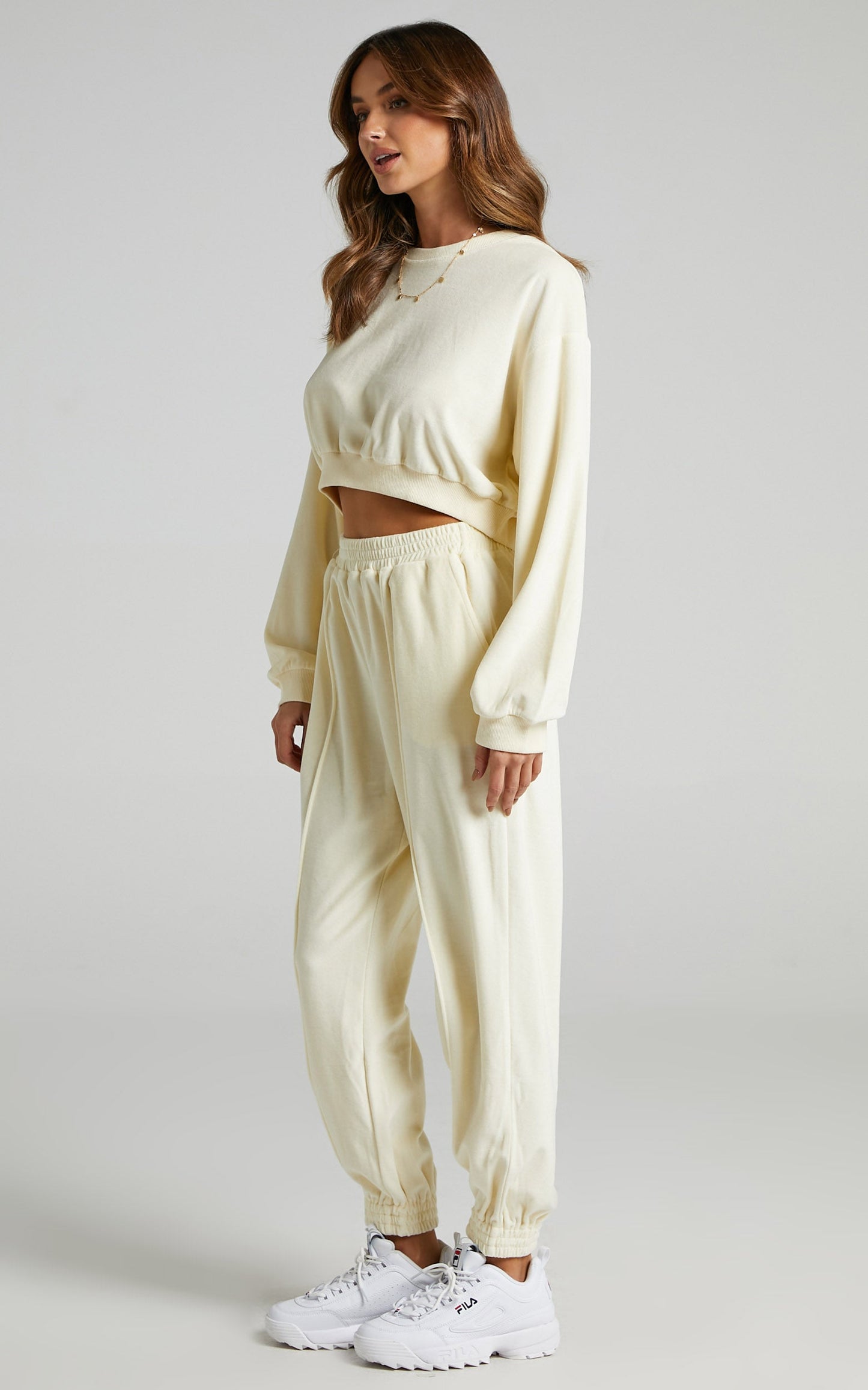 Merrick Sweat Pants in Cream