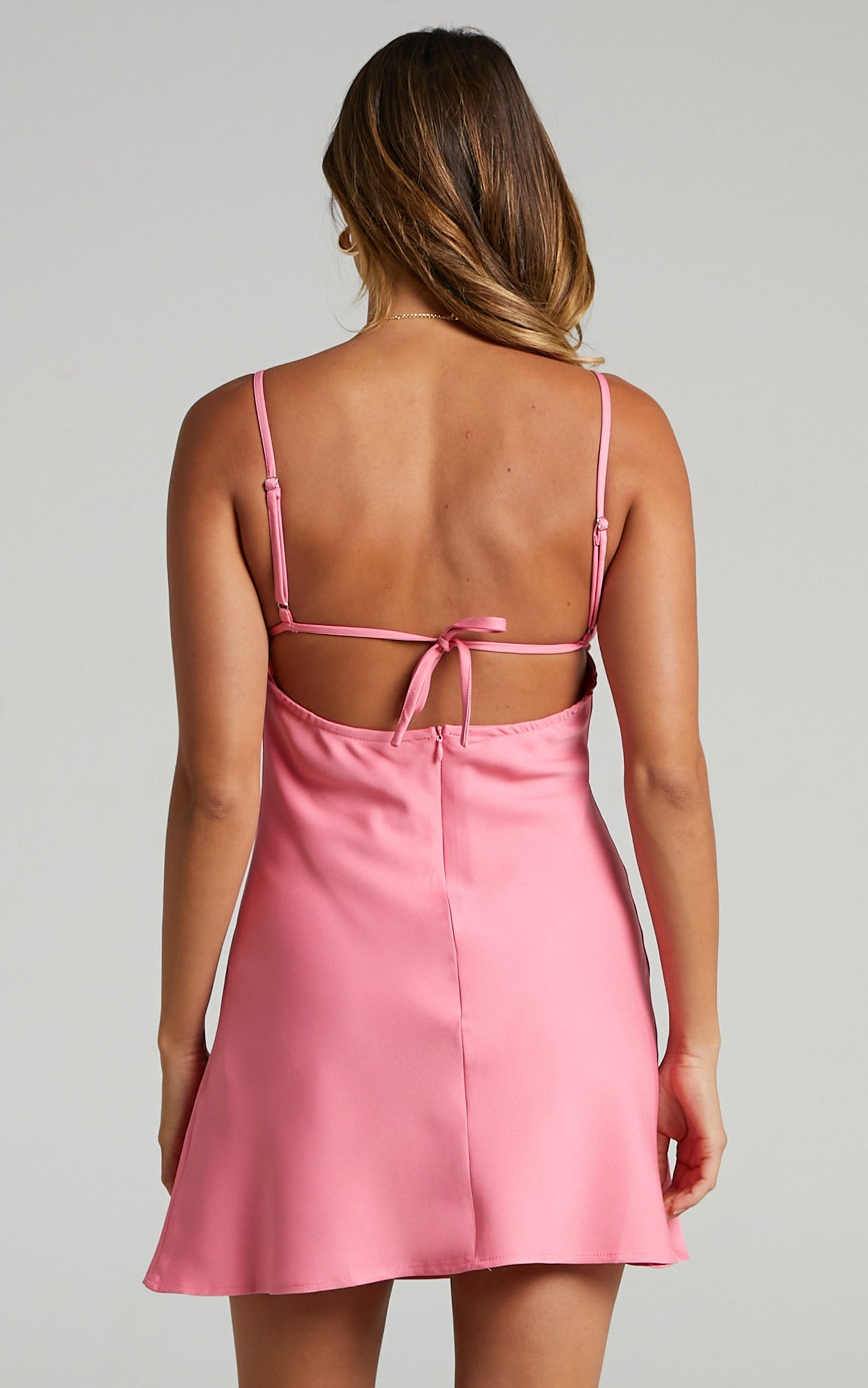 Methel Cut Out Mini Dress in Pink