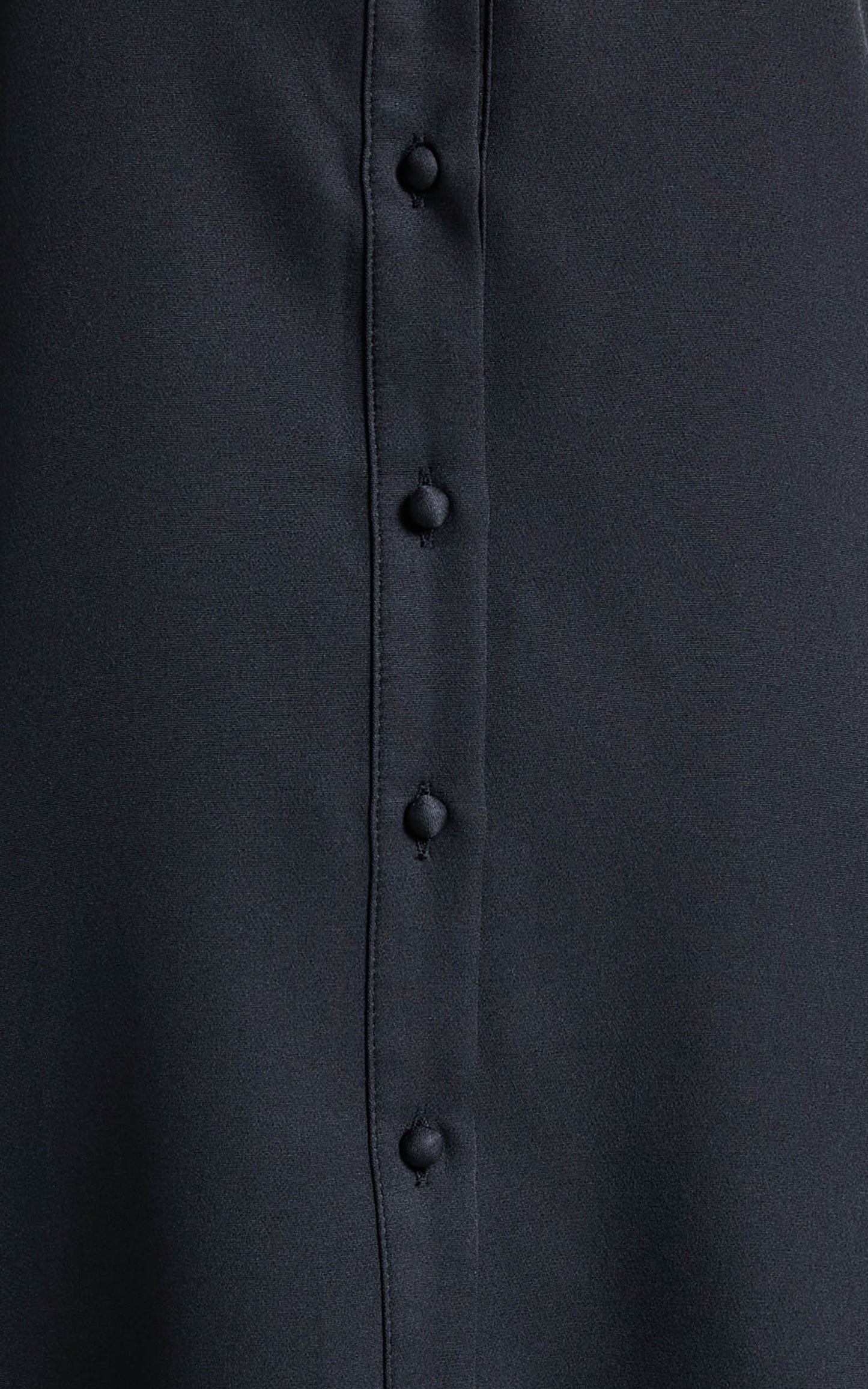 Mica Mini Dress - Frill Hem Balloon Sleeve Shirt Dress in Black