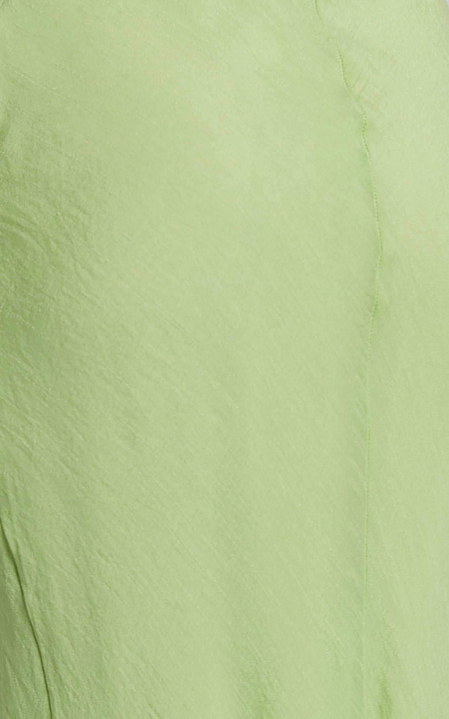 Micheella Maxi Dress - Ruched Bust Sleeveless Slip Dress in Lime