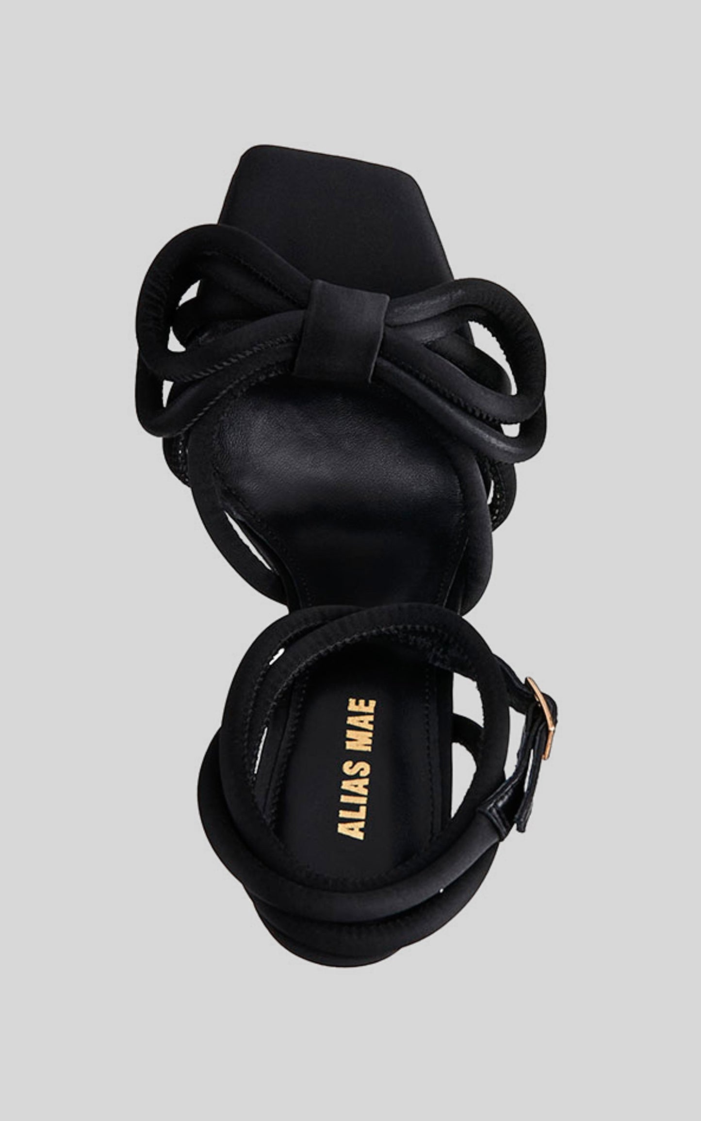 Alias Mae - Mietta Heels in Black Satin