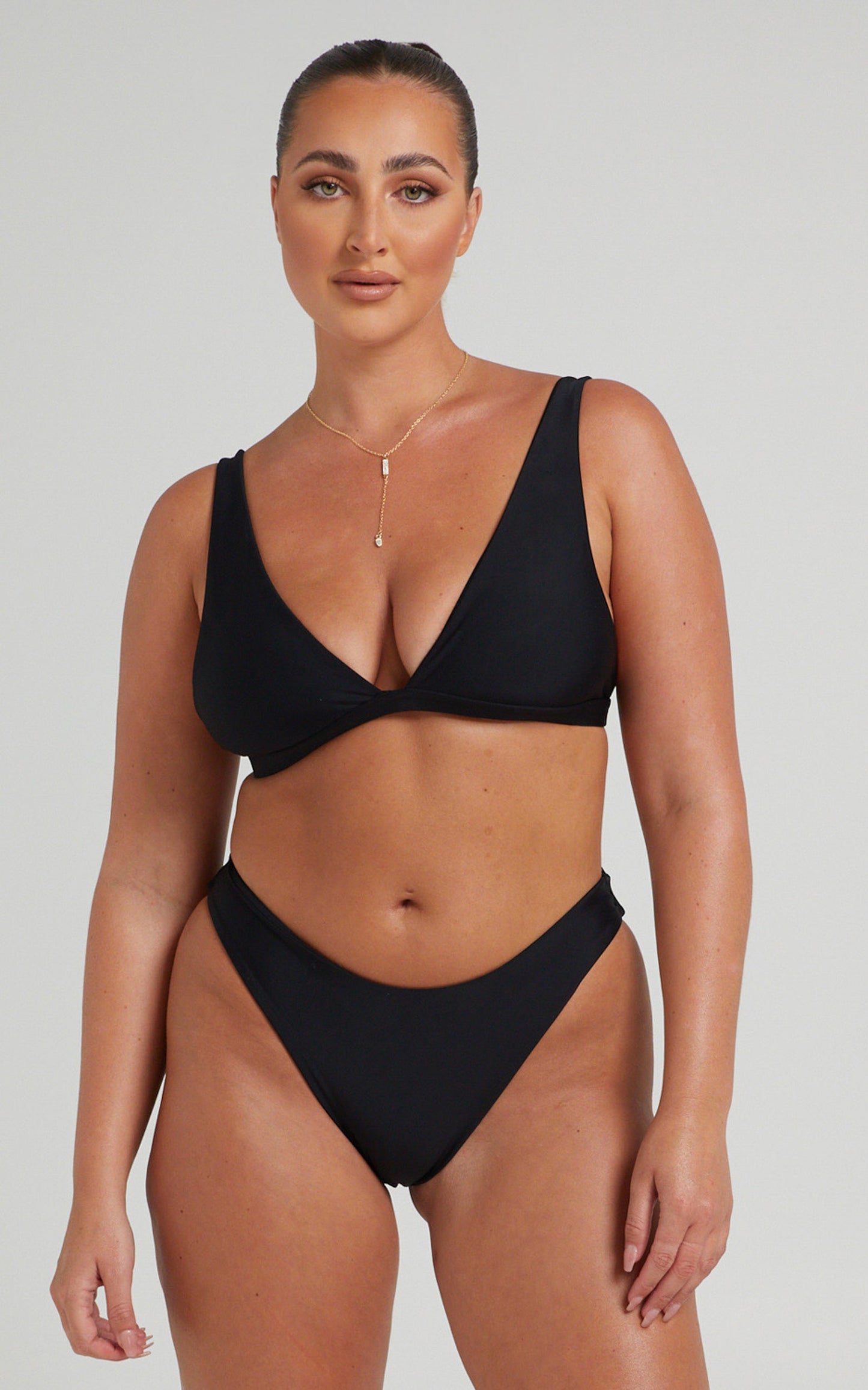 Coventina Triangle Bikini Top in Black