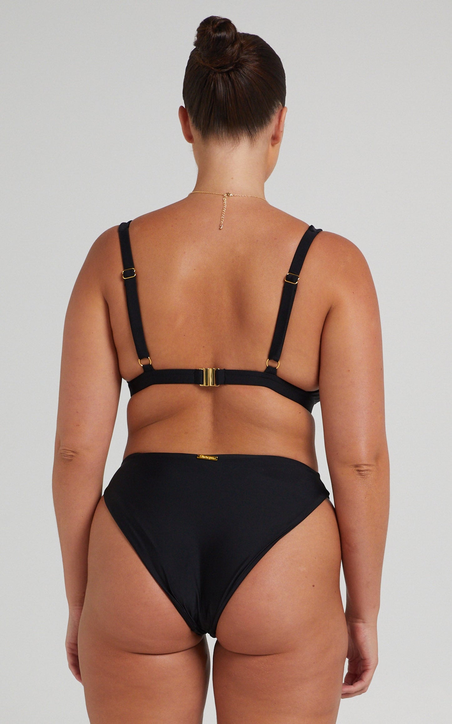 Coventina Triangle Bikini Top in Black