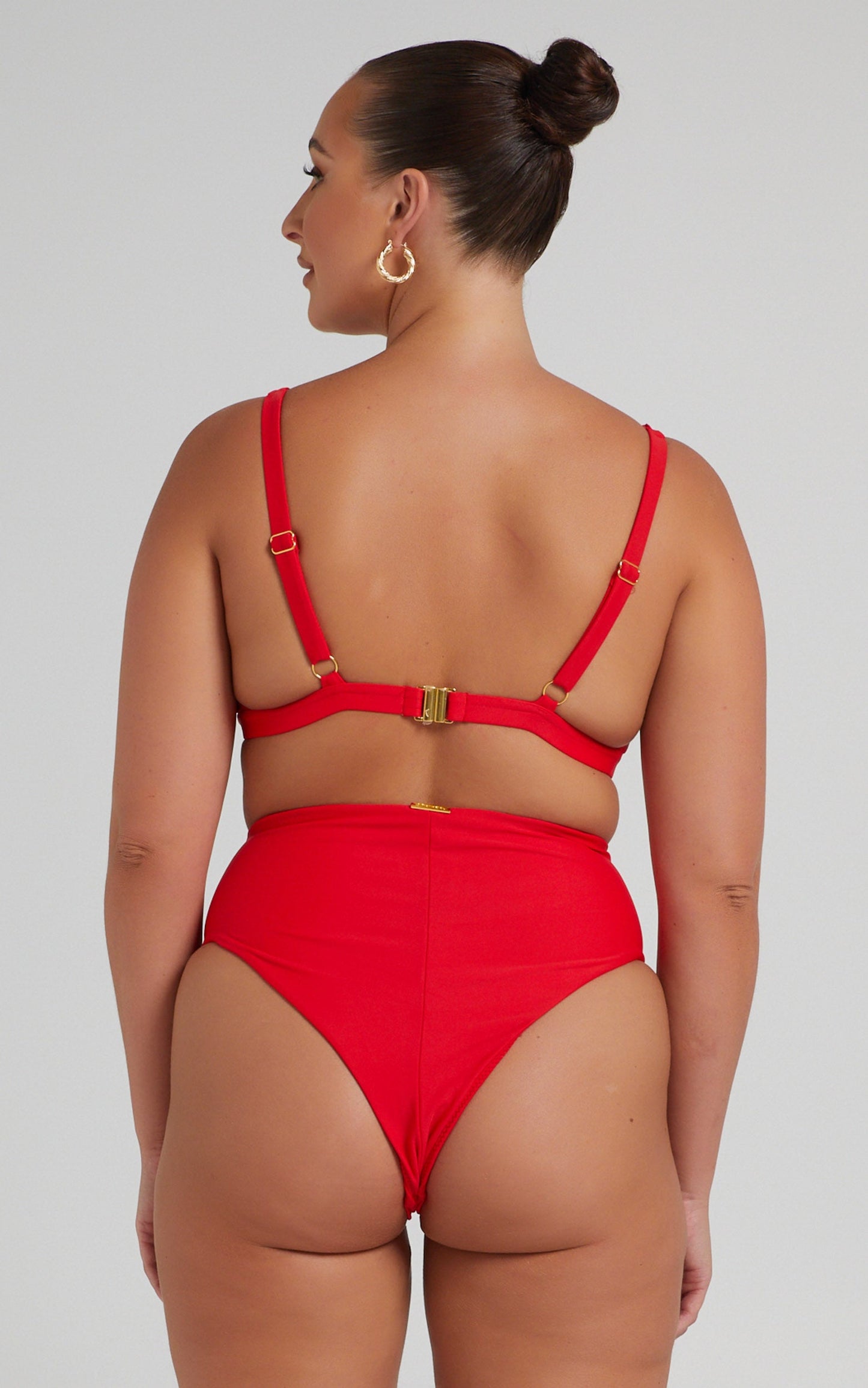 Coventina Triangle Bikini Top in Red