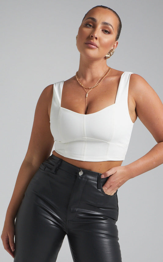 Livienne Crop in Cream