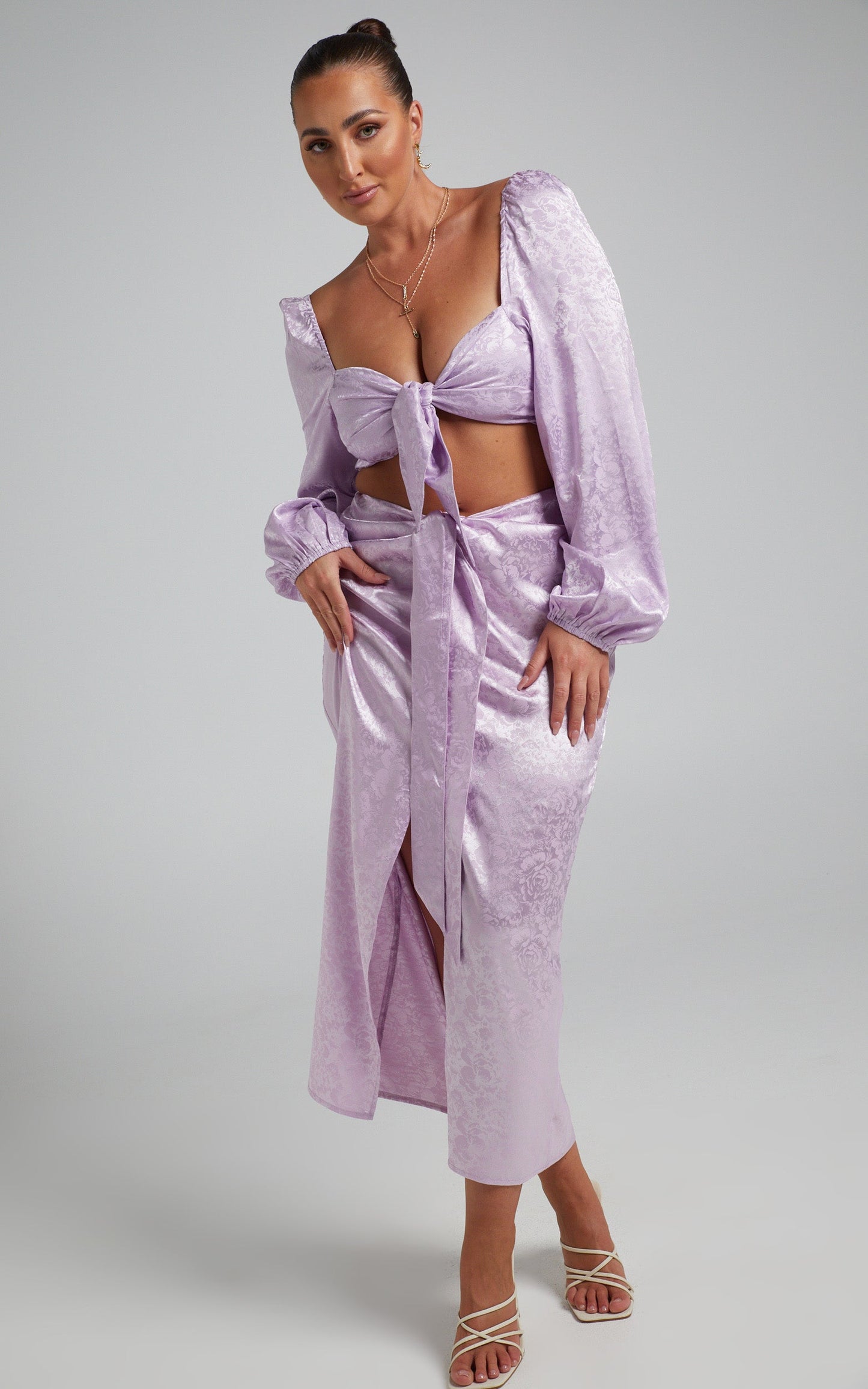 Runaway The Label - Roxie Midi Skirt in Lilac