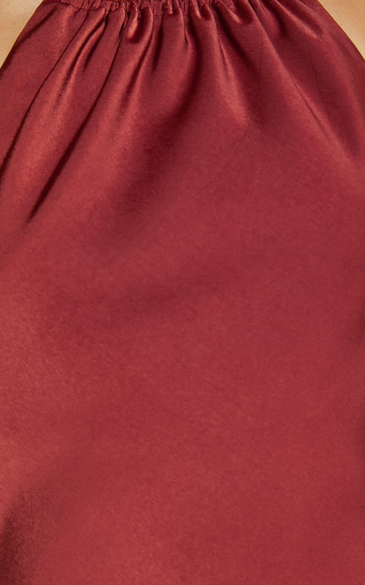 Mila Maxi Dress - High Neck Slip in Spiced Copper