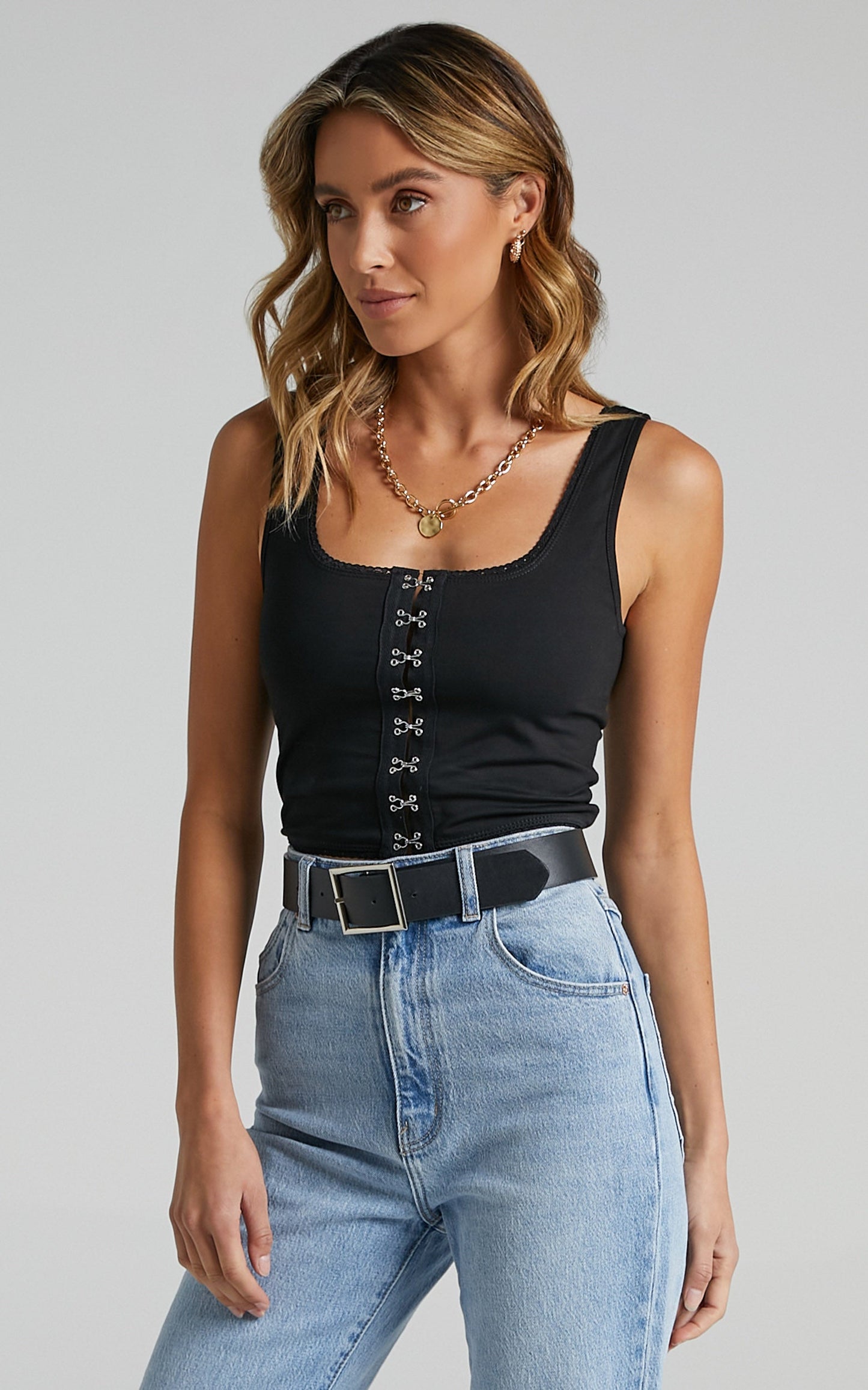 Milagros Top in Black