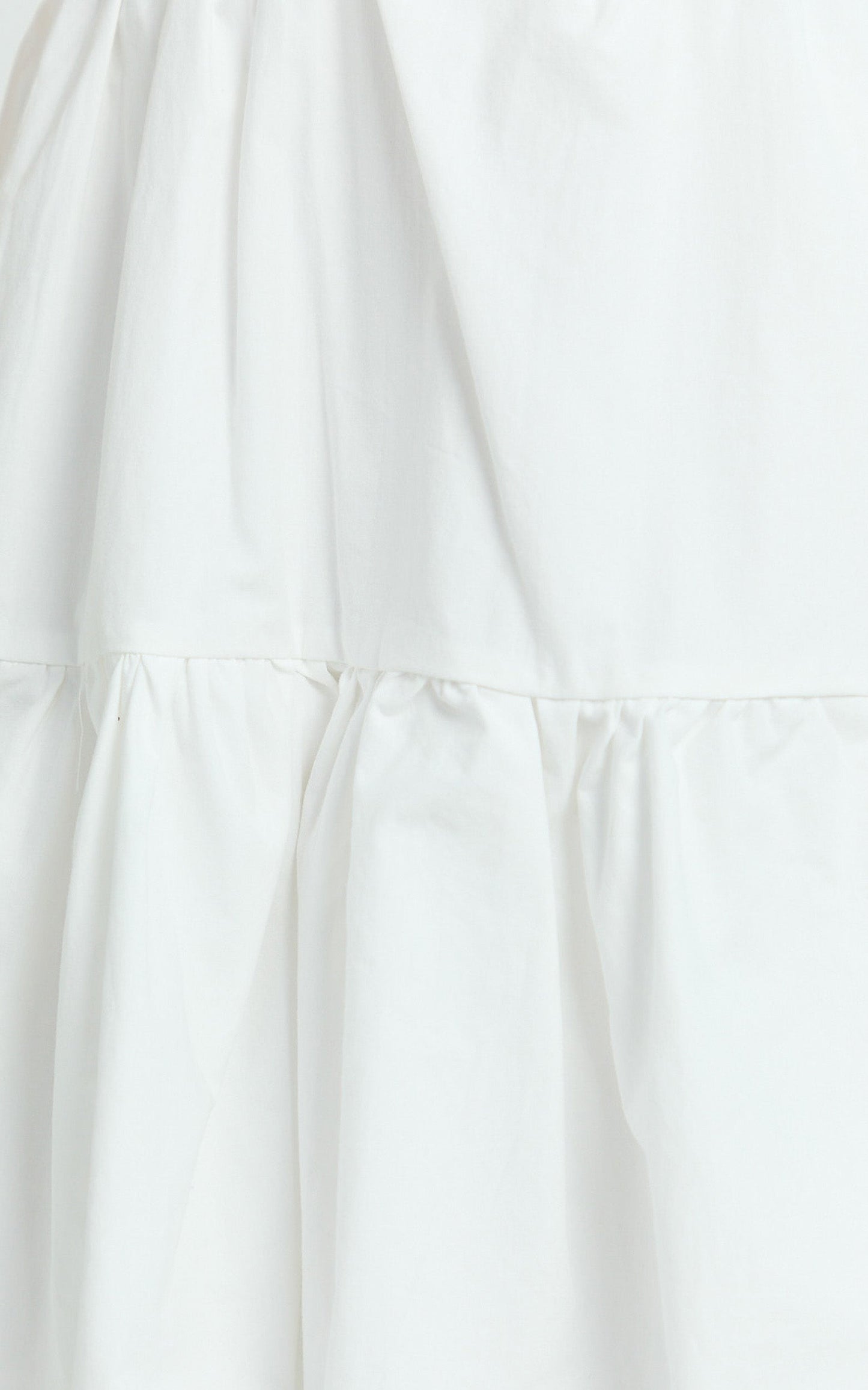 Miles Mini Dress - Ruffle Sleeve Tiered Dress in White