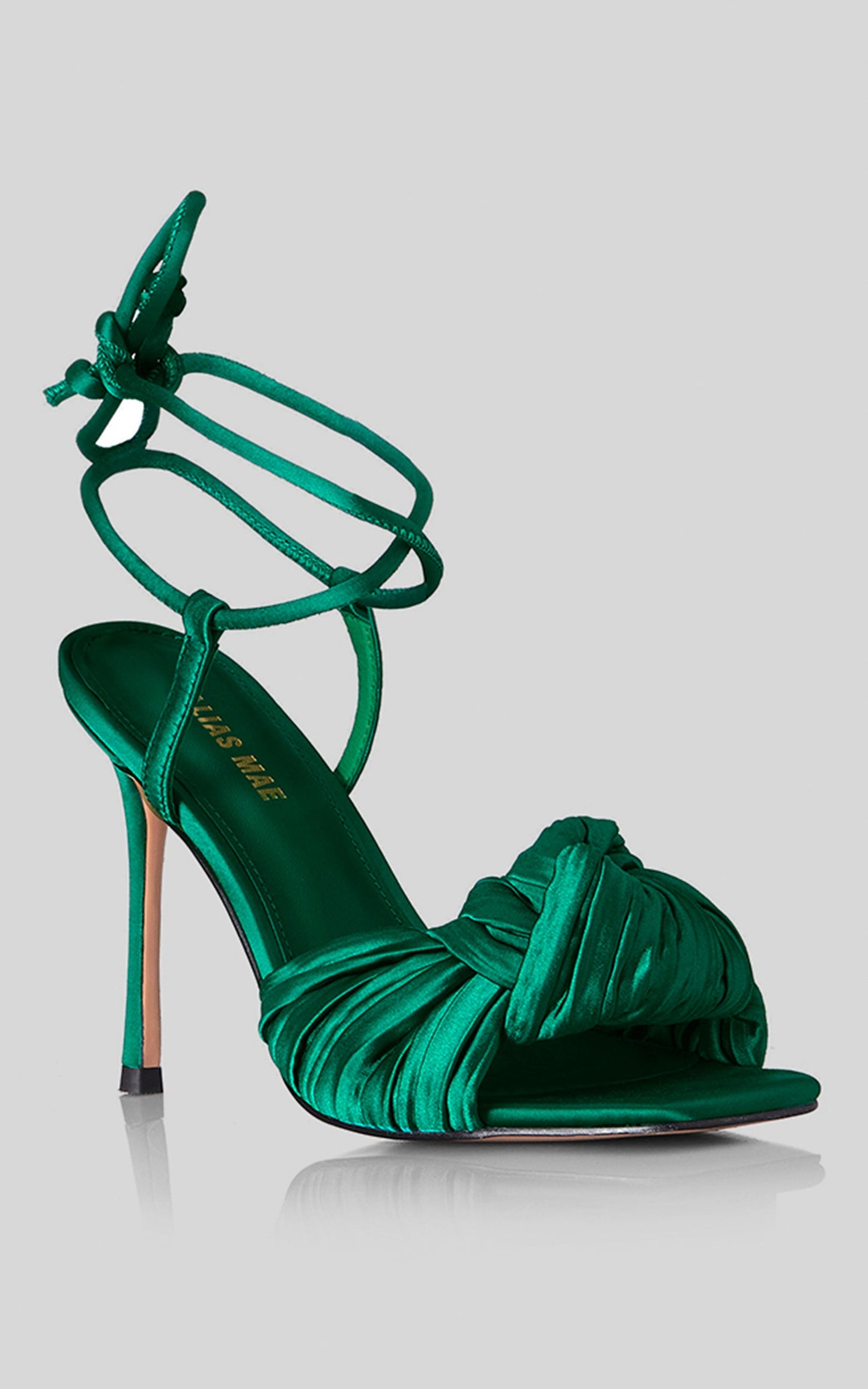 Alias Mae - Mina Heels in Emerald Satin