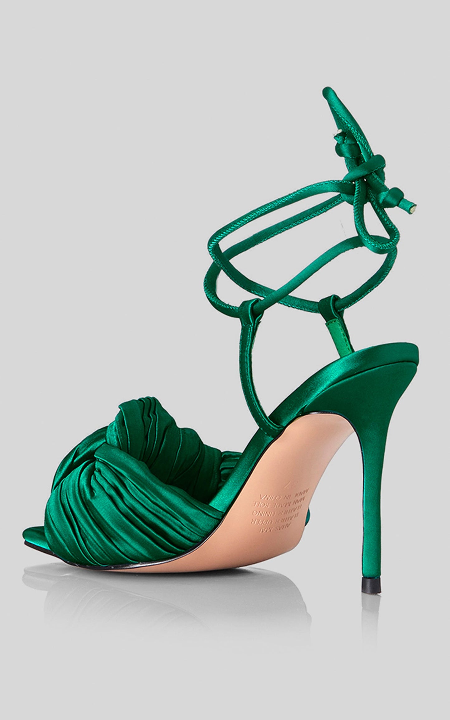 Alias Mae - Mina Heels in Emerald Satin
