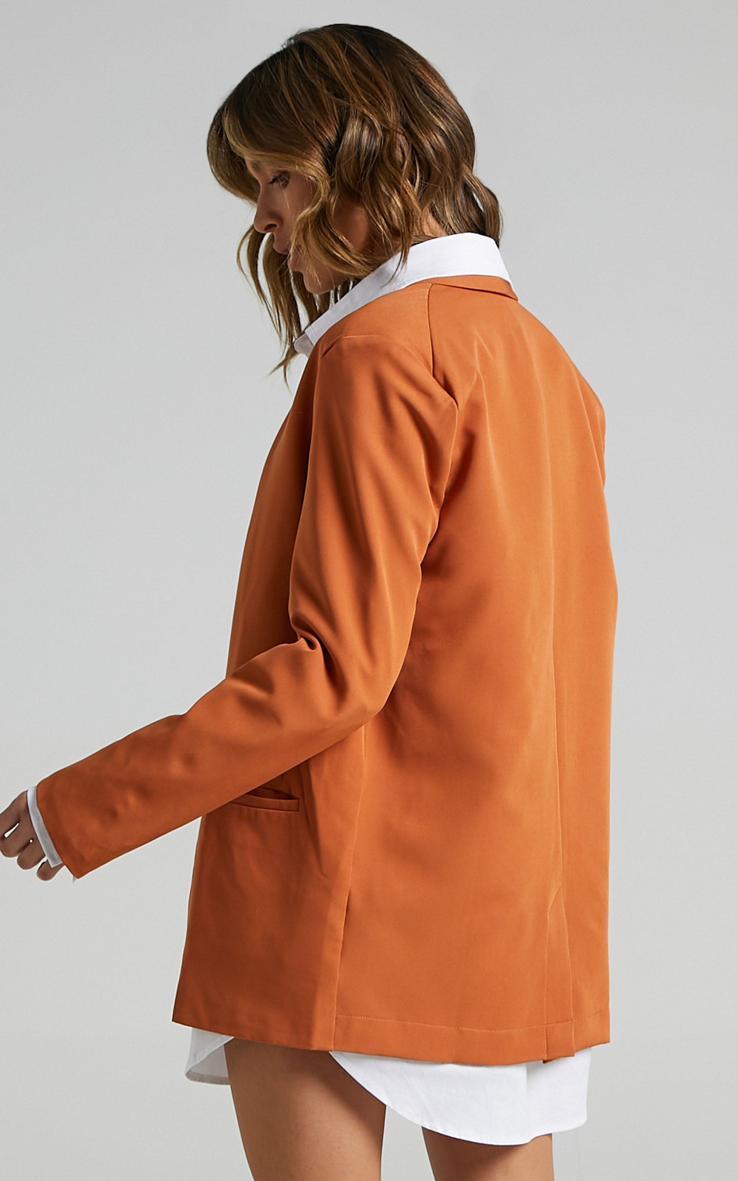 Miss Universe Blazer in Warm Camel