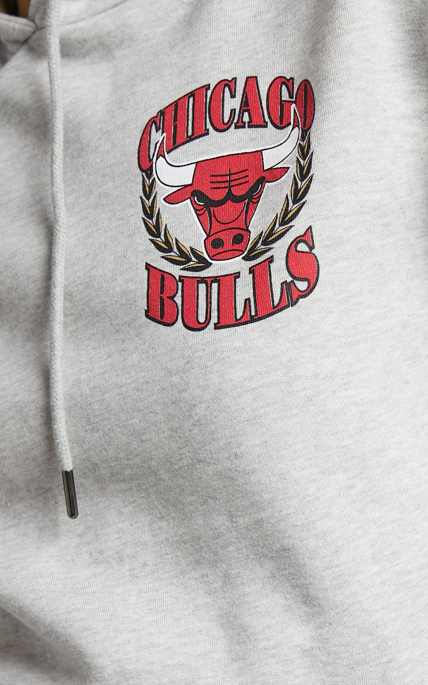 Mitchell & Ness -Chicago Bulls CHAMPIONS BOYFRIEND HOODIE in Vintage Grey Marle