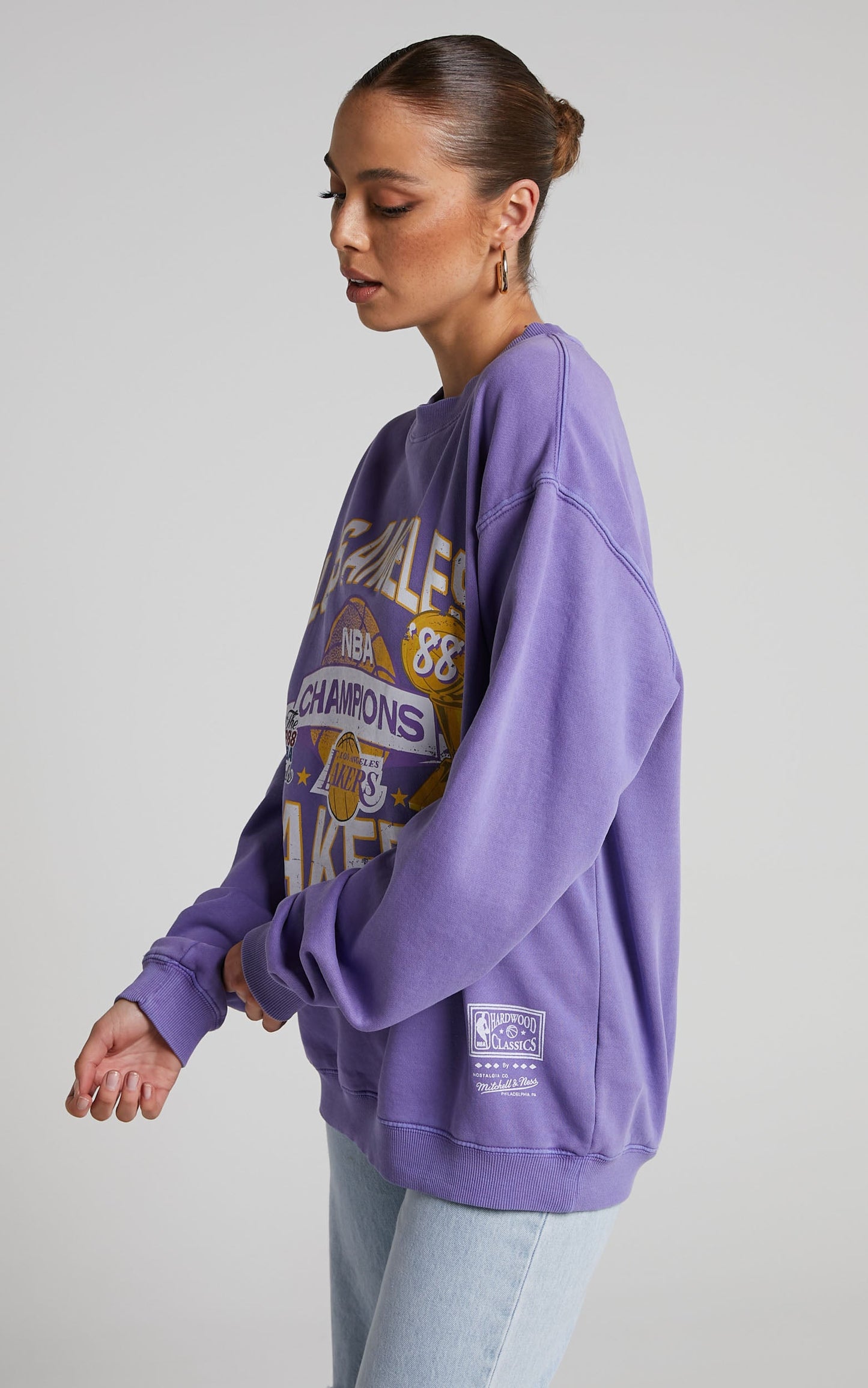 Mitchell & Ness - LA Lakers Team History Crew in Faded Purple