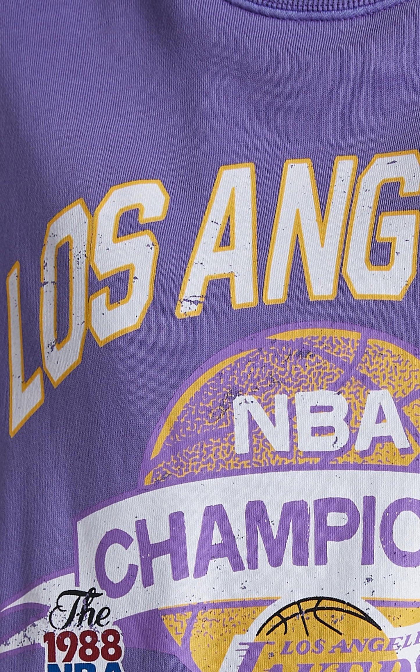 Mitchell & Ness - LA Lakers Team History Crew in Faded Purple