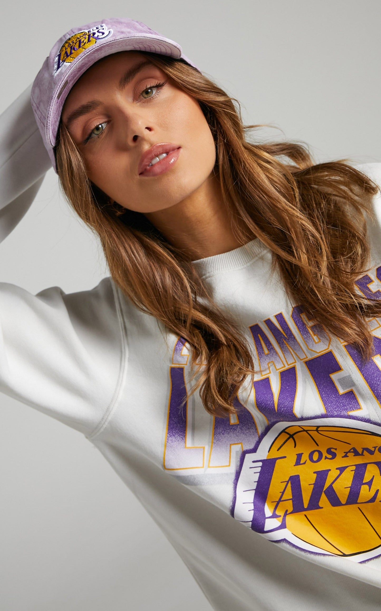 Mitchell & Ness - LA Lakers Tye Dye Cap in Purple