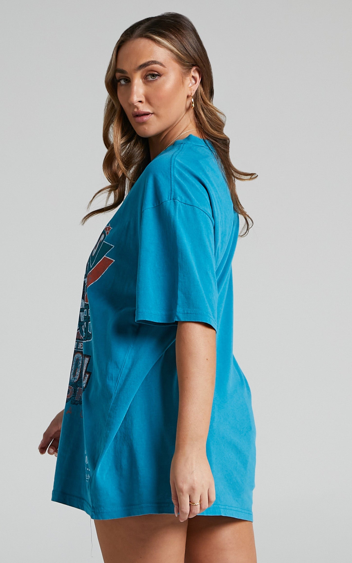 Mitchell & Ness - Miami Dolphins Vintage Super Bowl Tee in Faded Teal