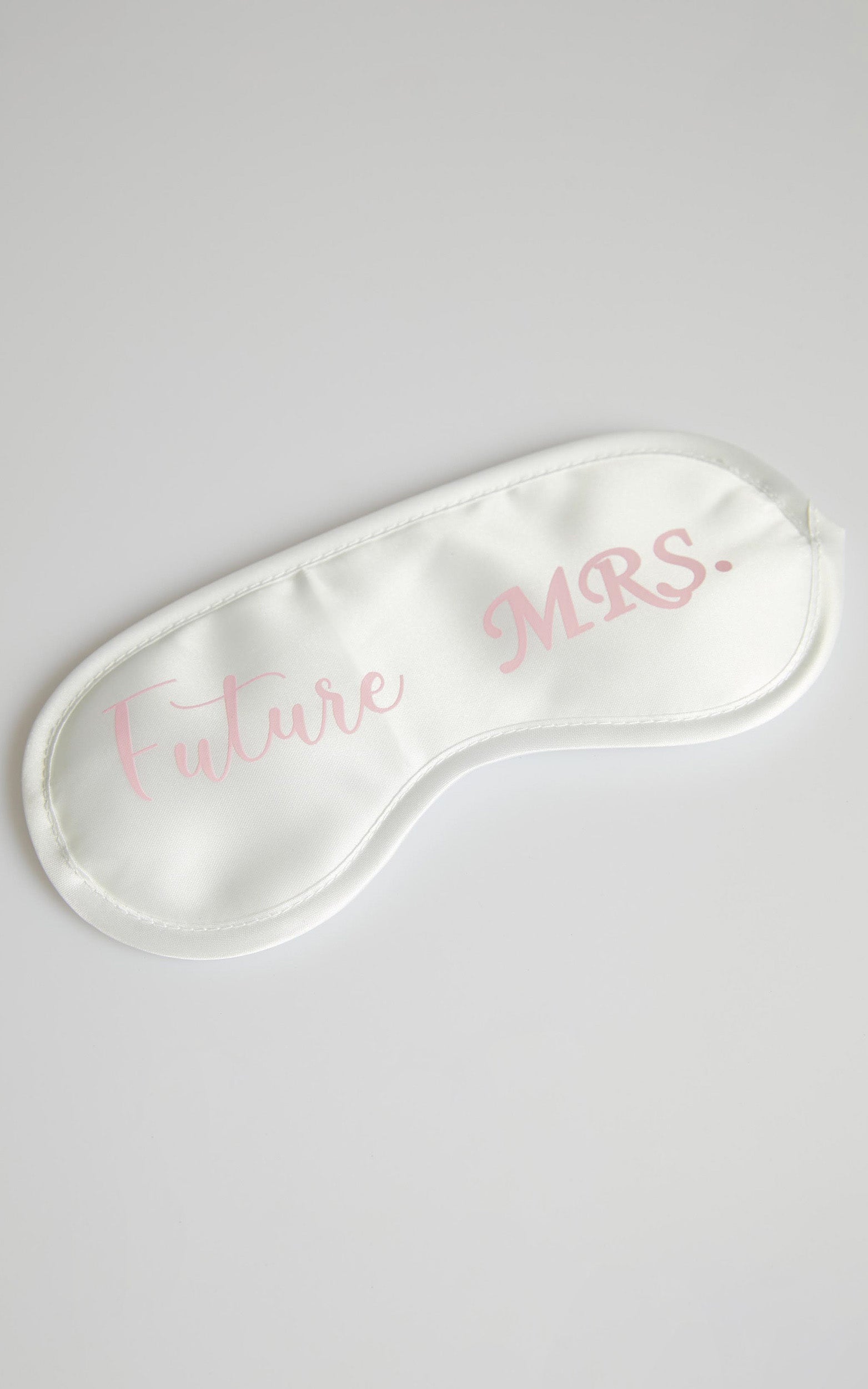 Future Mrs. Eye Mask in White