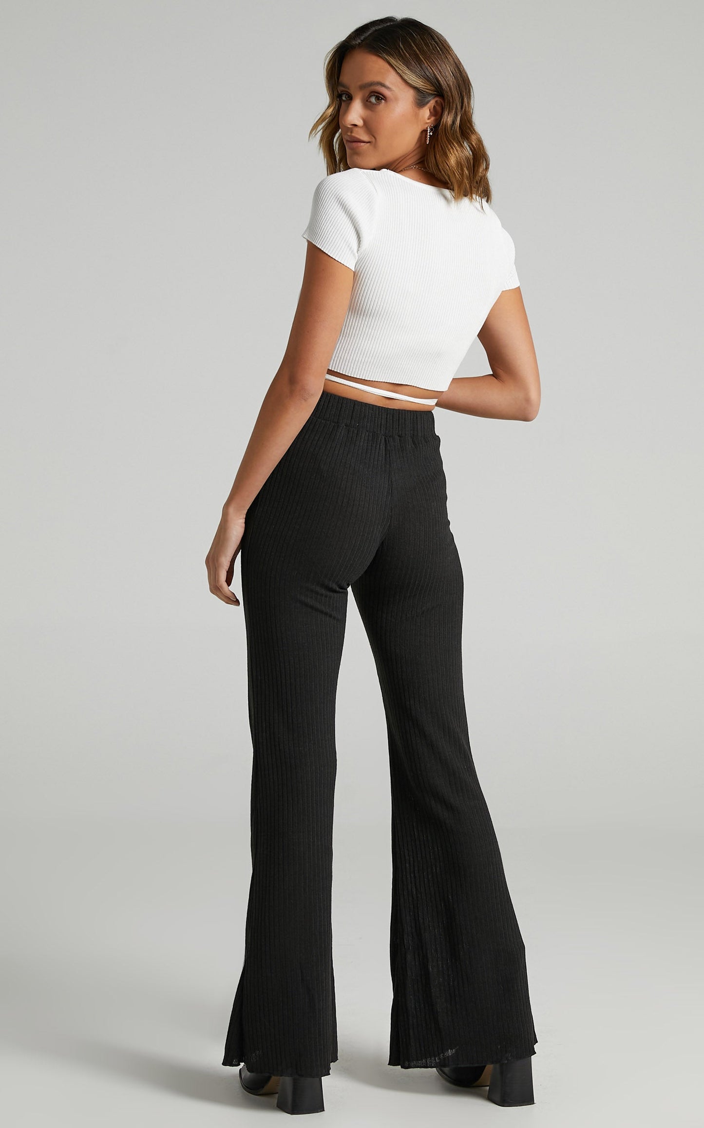 Namaste Flared Pant in Black