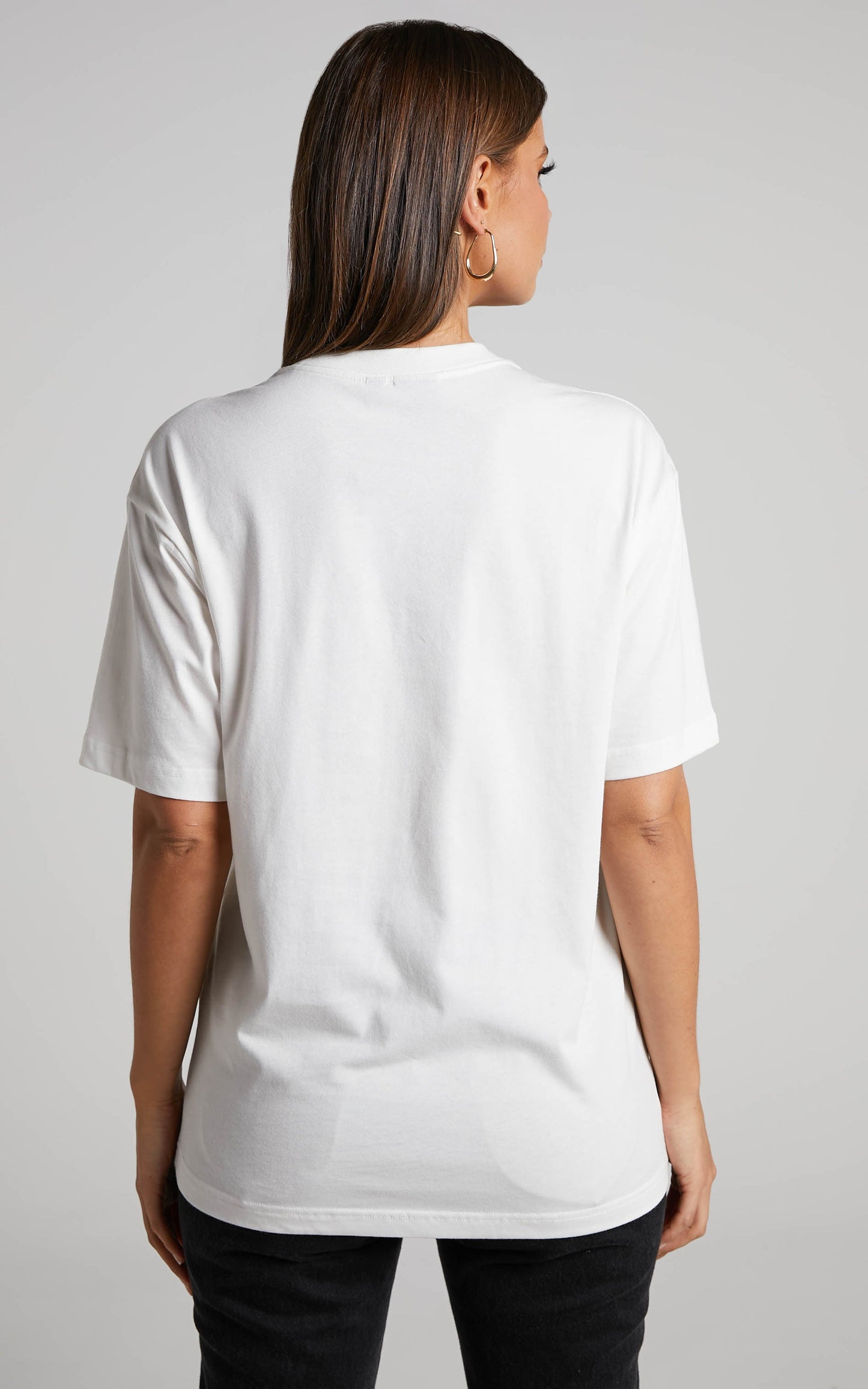 NCAA - Harvard University Cross Body Boxy Tee in Vintage White