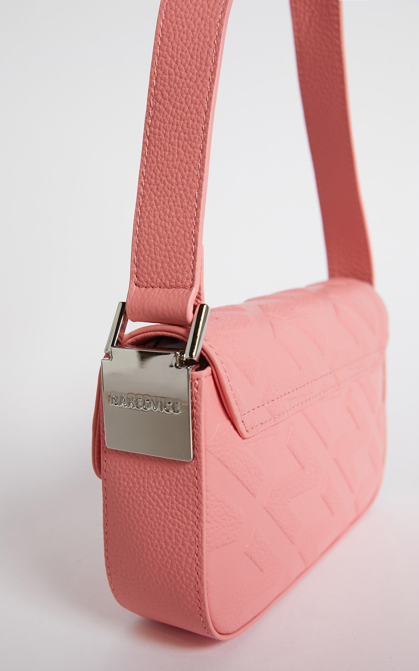 Nakedvice - The Jones Pink Bag in Pink / Silver