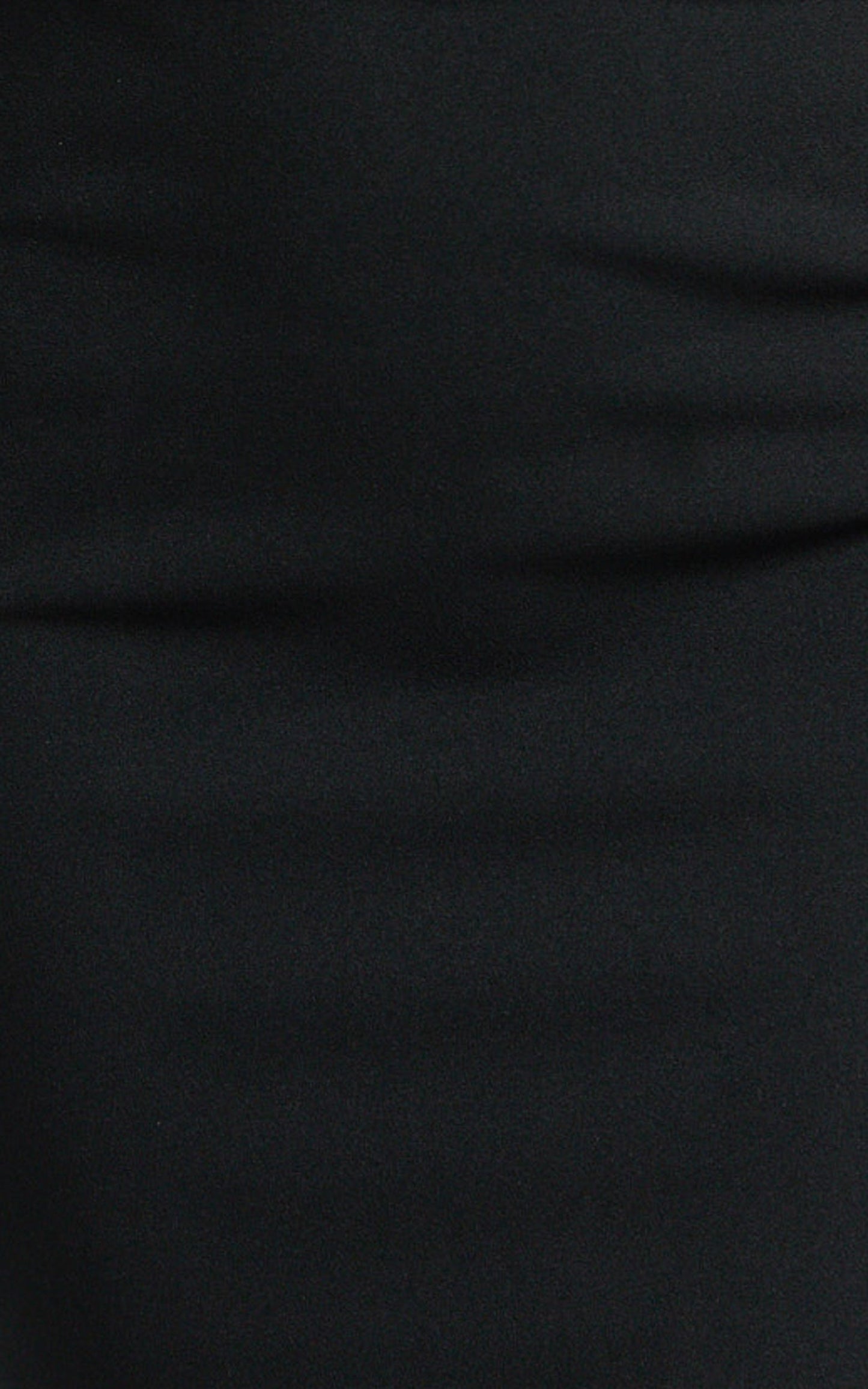Nalfie Midi Dress - Tipped Shoulder Jersey Drape Dress in Black