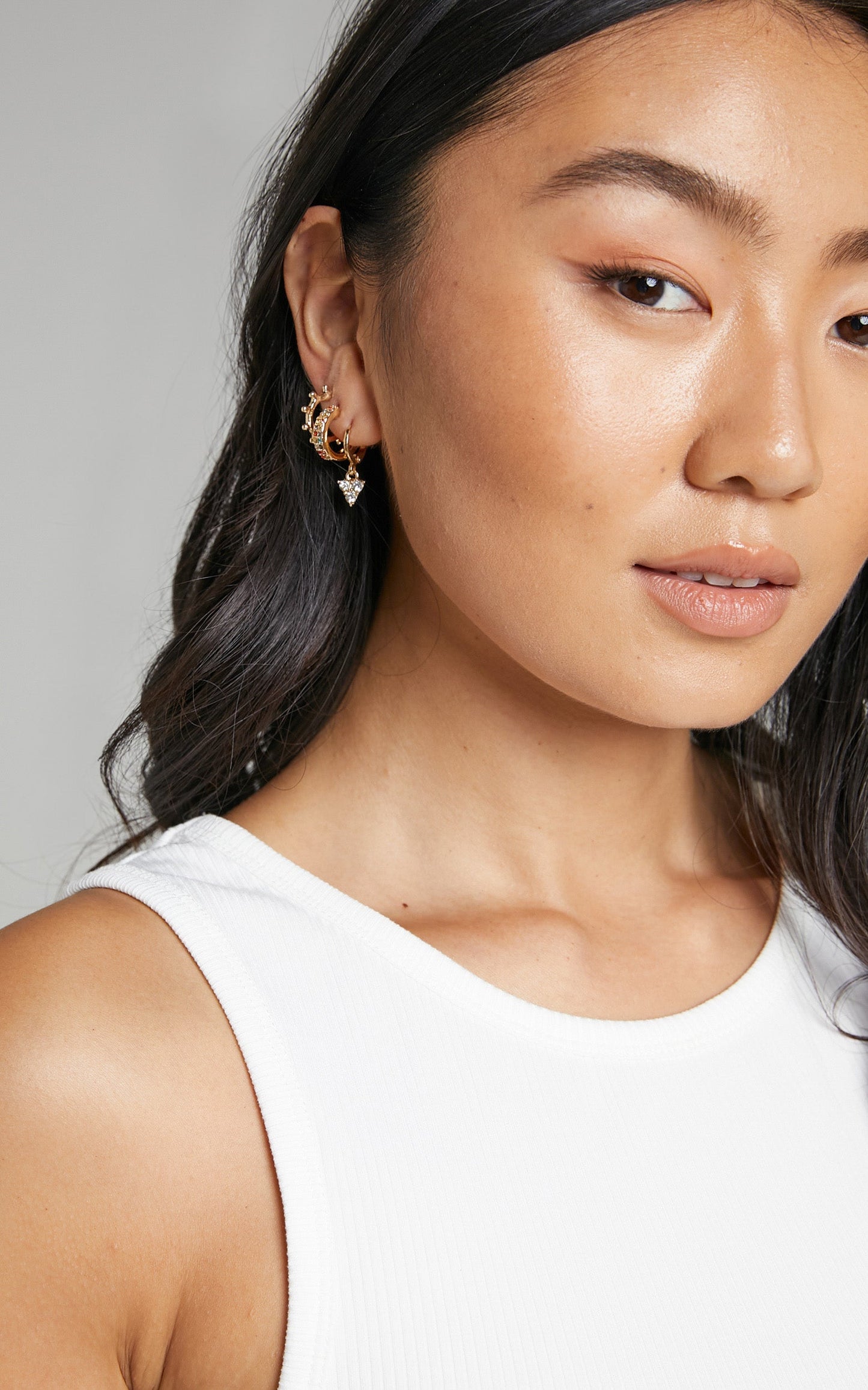 Naomee Earrings Pack of 5 in Gold and Multi