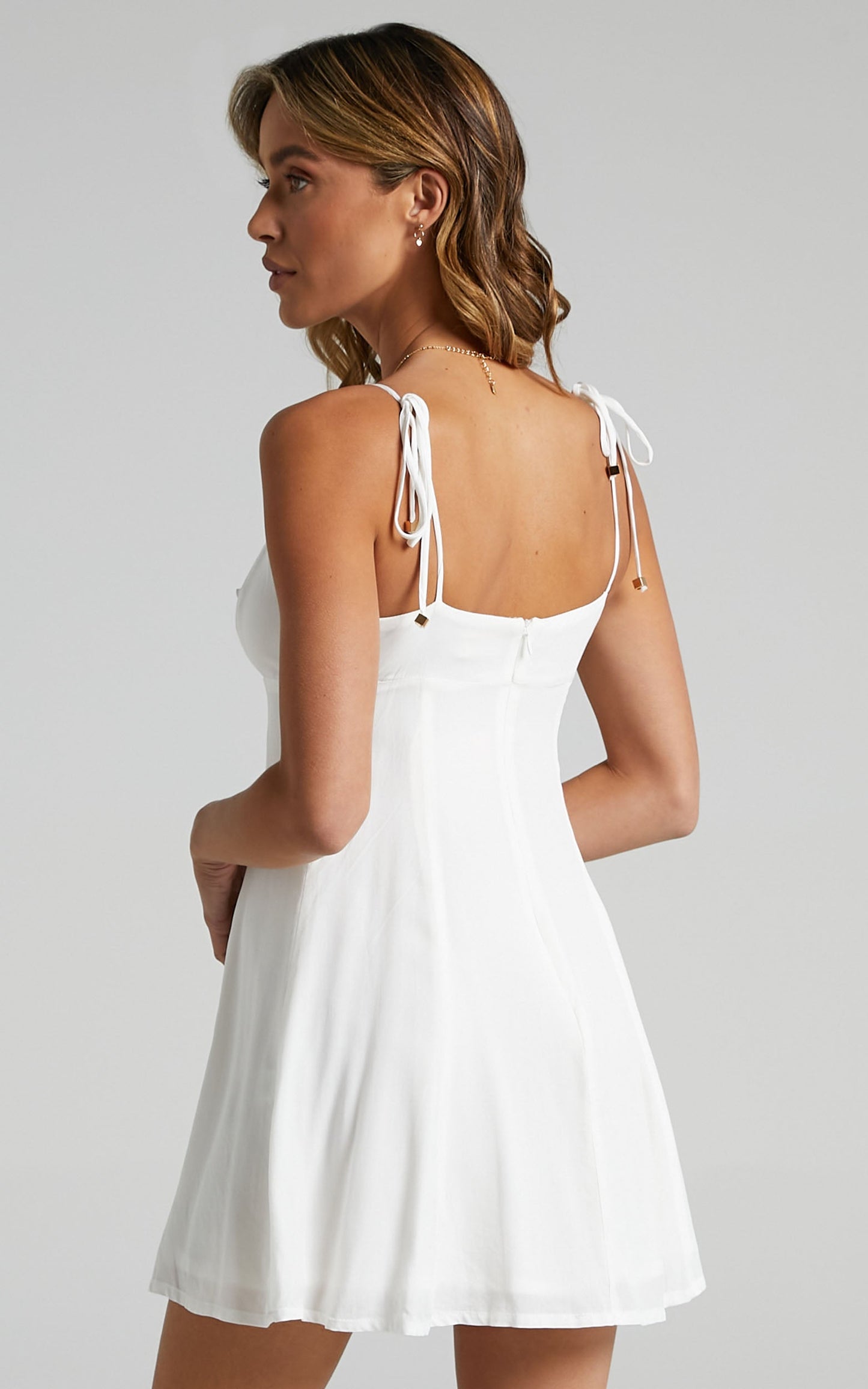 Nephele Dress in White