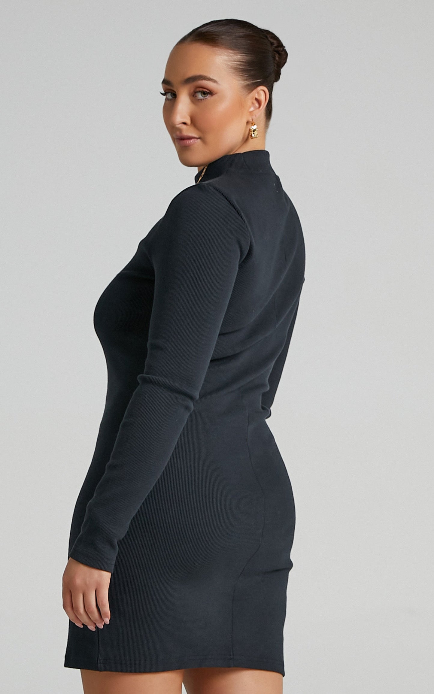 Neuw - Jonesy Long Sleeve Dress in Black
