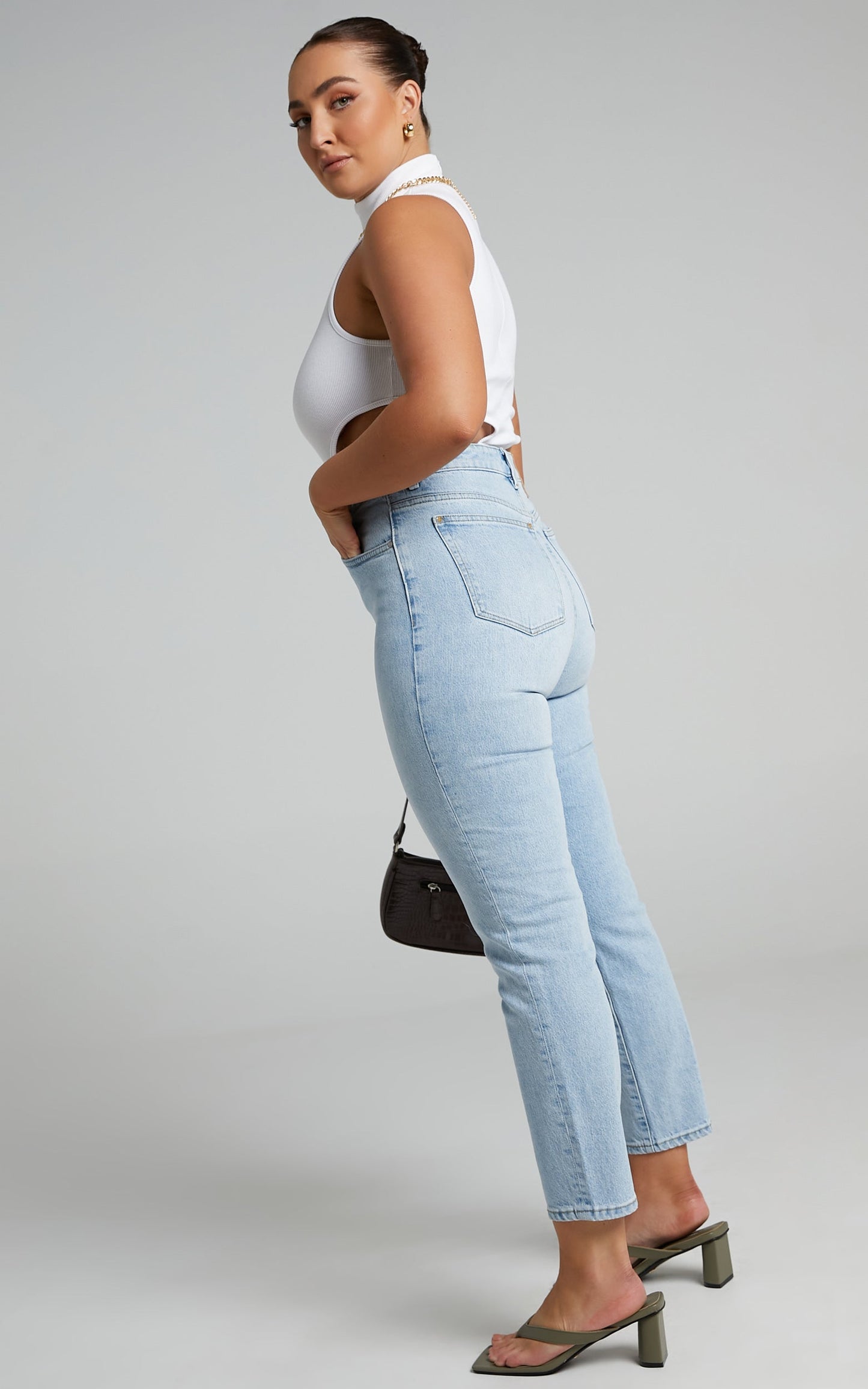 Neuw - Lola Mom Jean in Morning Blue