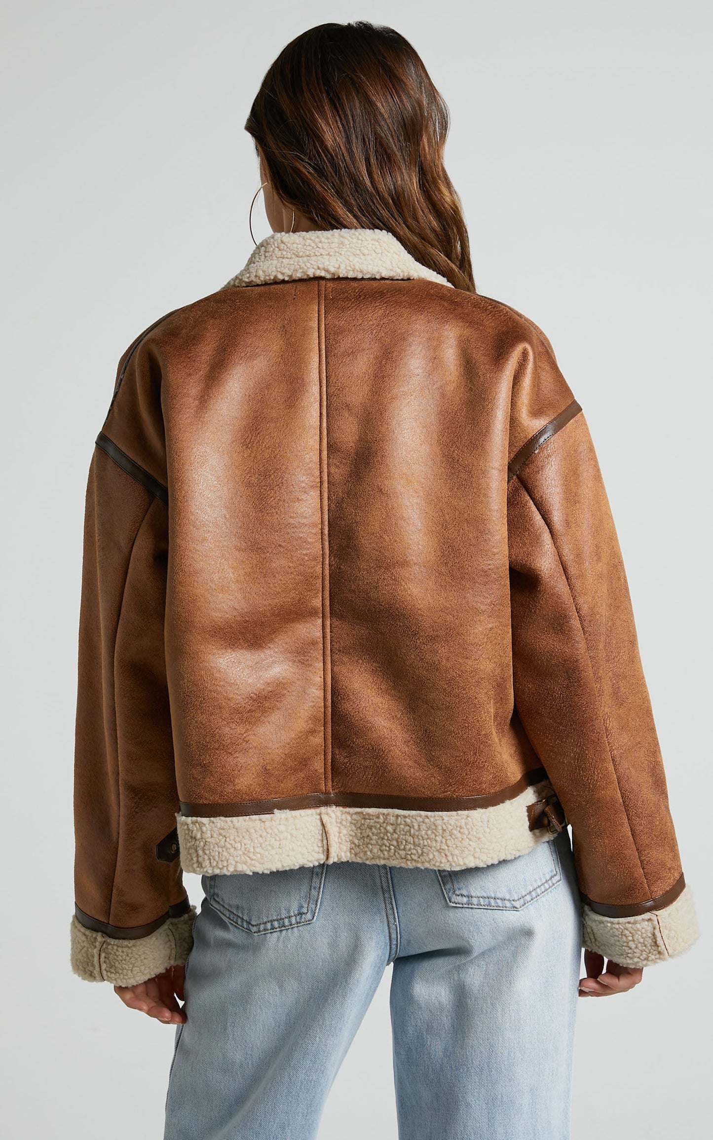 Nikita Jacket - P/U Jacket with Faux Fur Trim in Tan