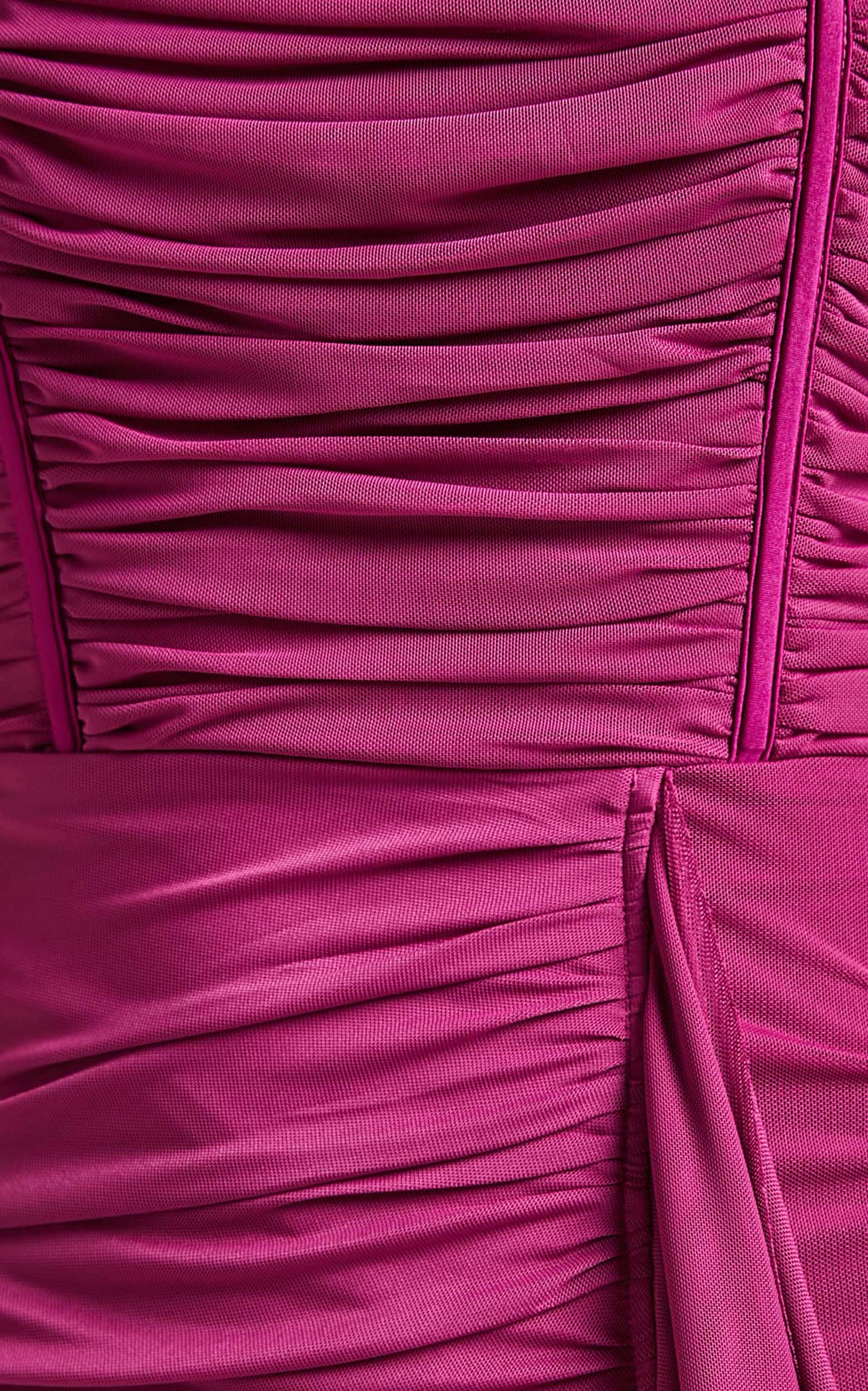 Nora Midi Dress - Corset Detailing Dress in MULBERRY