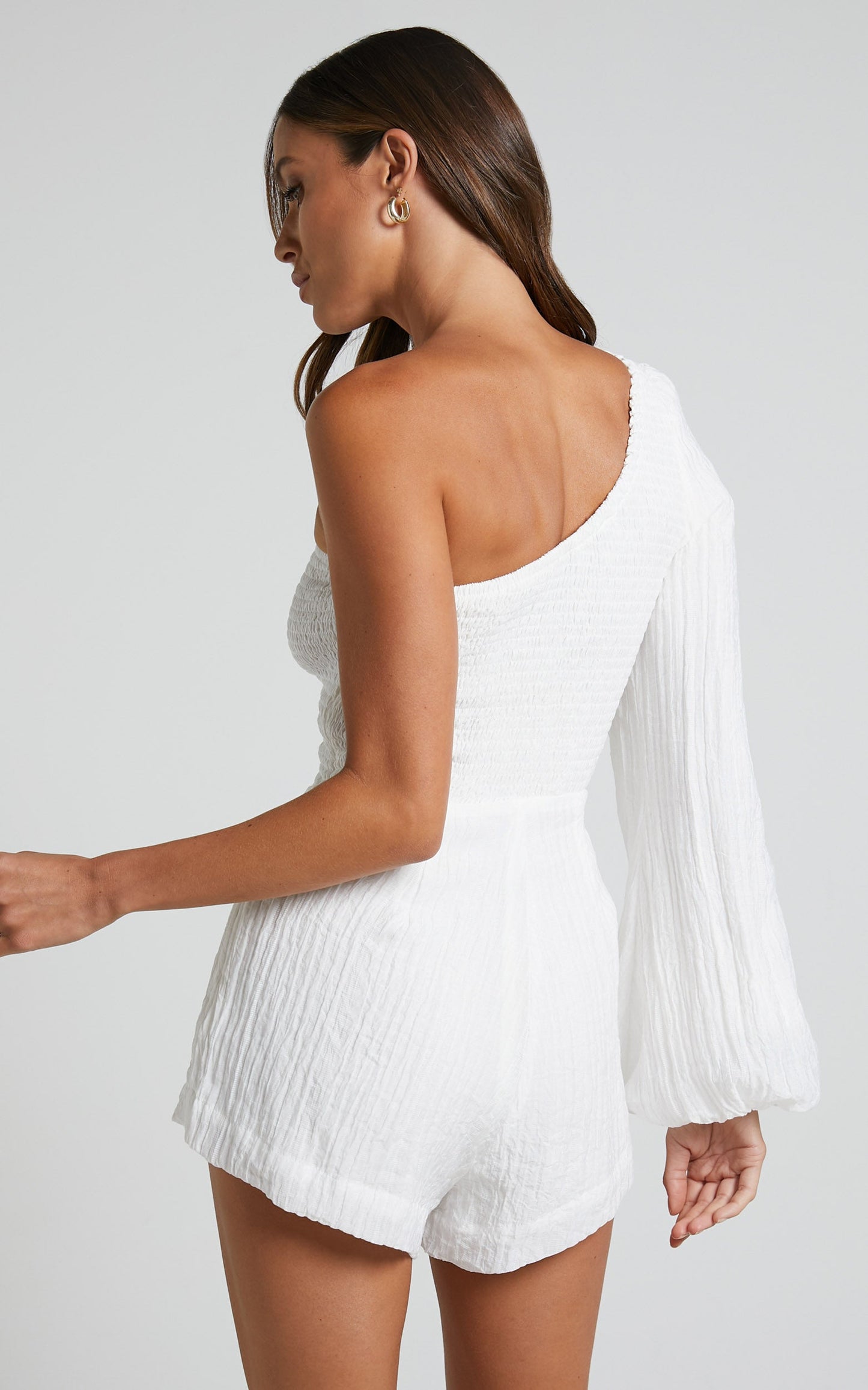 Runaway The Label - Norah Playsuit in White