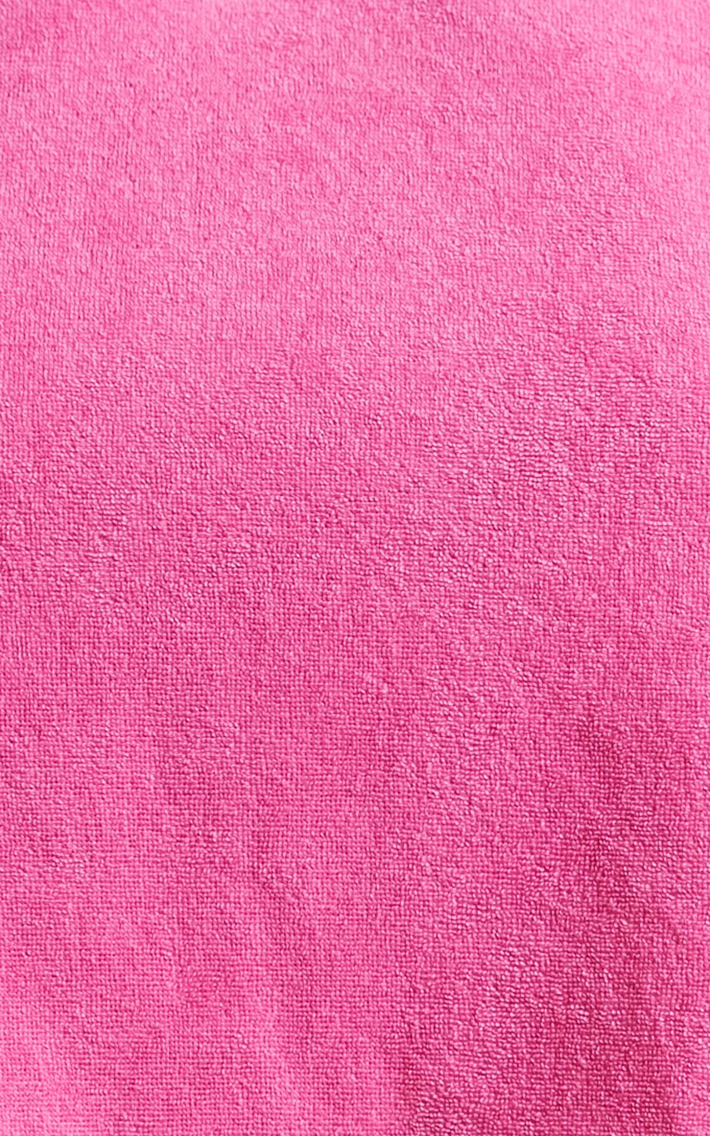 Nori Two Piece Set in Hot Pink Terry Towelling
