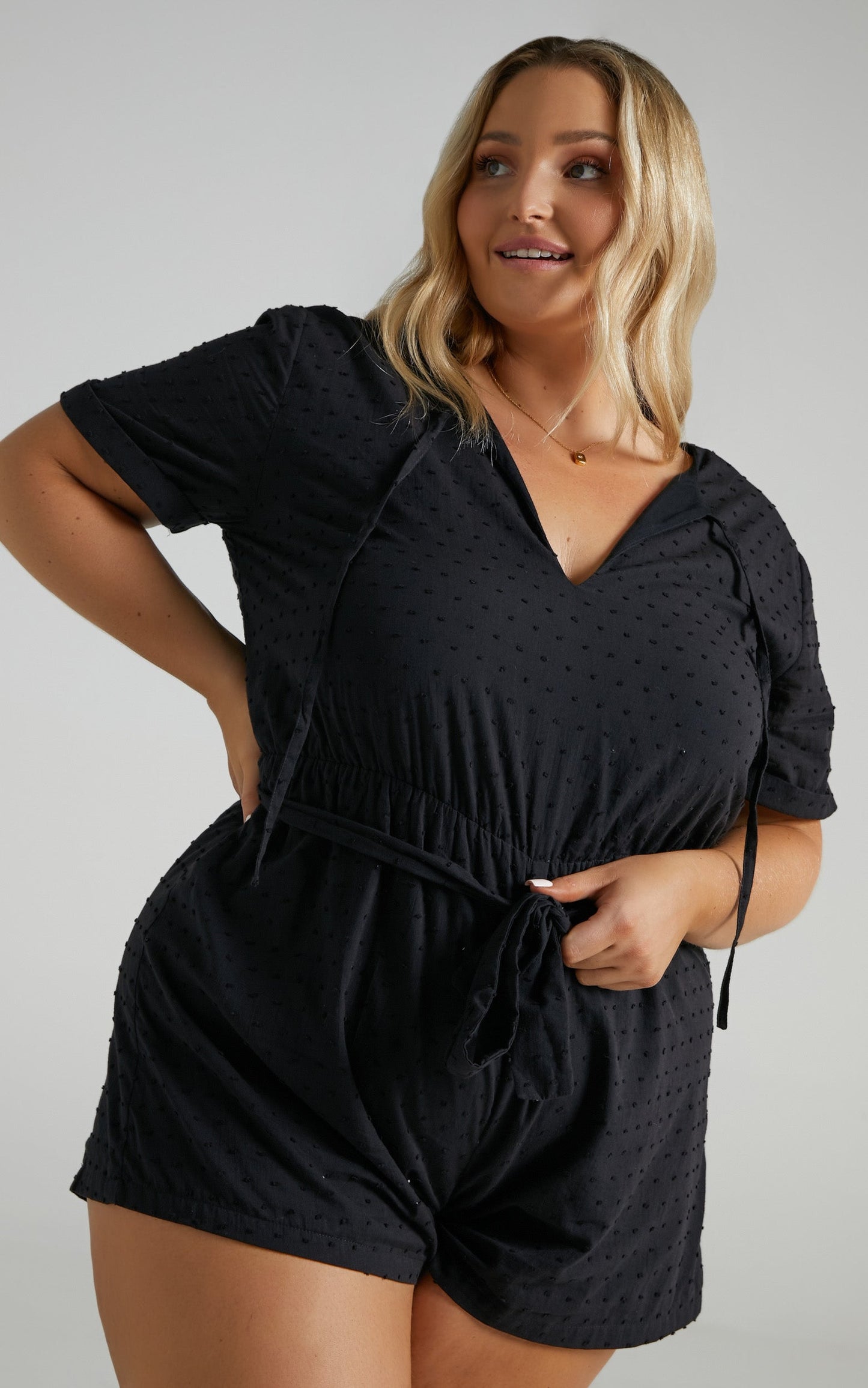 Northern Sun Playsuit in Black