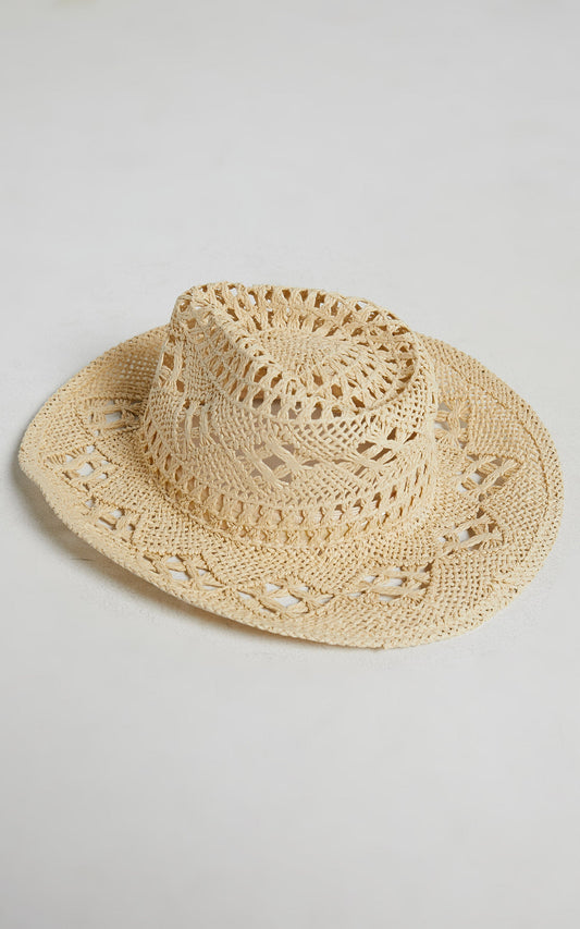 Norwella Cowboy Hat in Cream