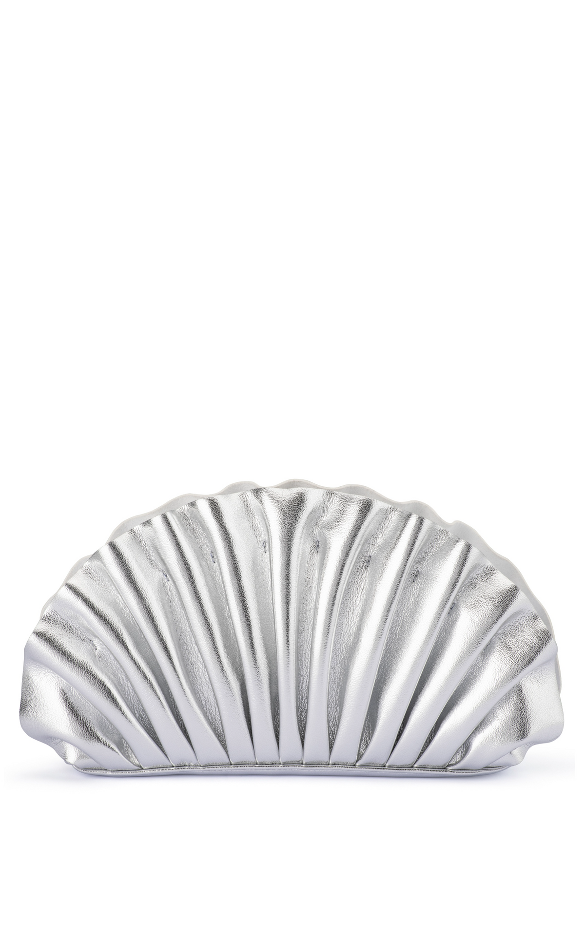 Plissée-Clutch 'Hollie' in Silber