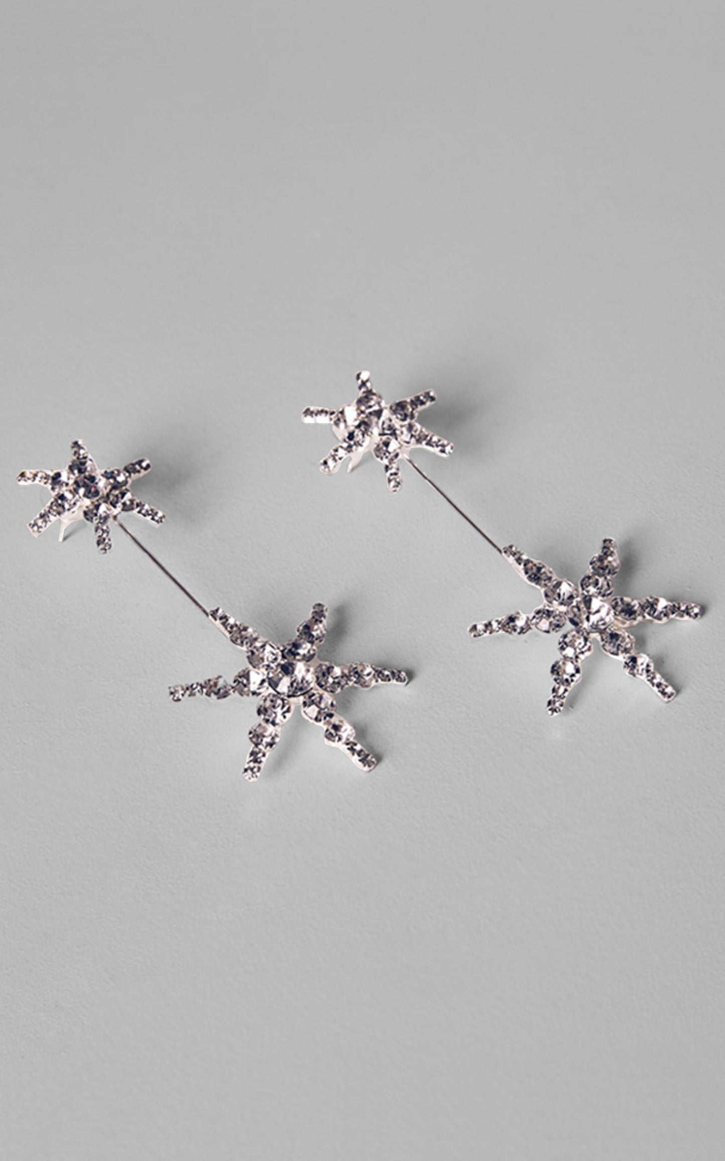 Billini x Natalie Anne - Olivia Diamante Star Earrings in Silver