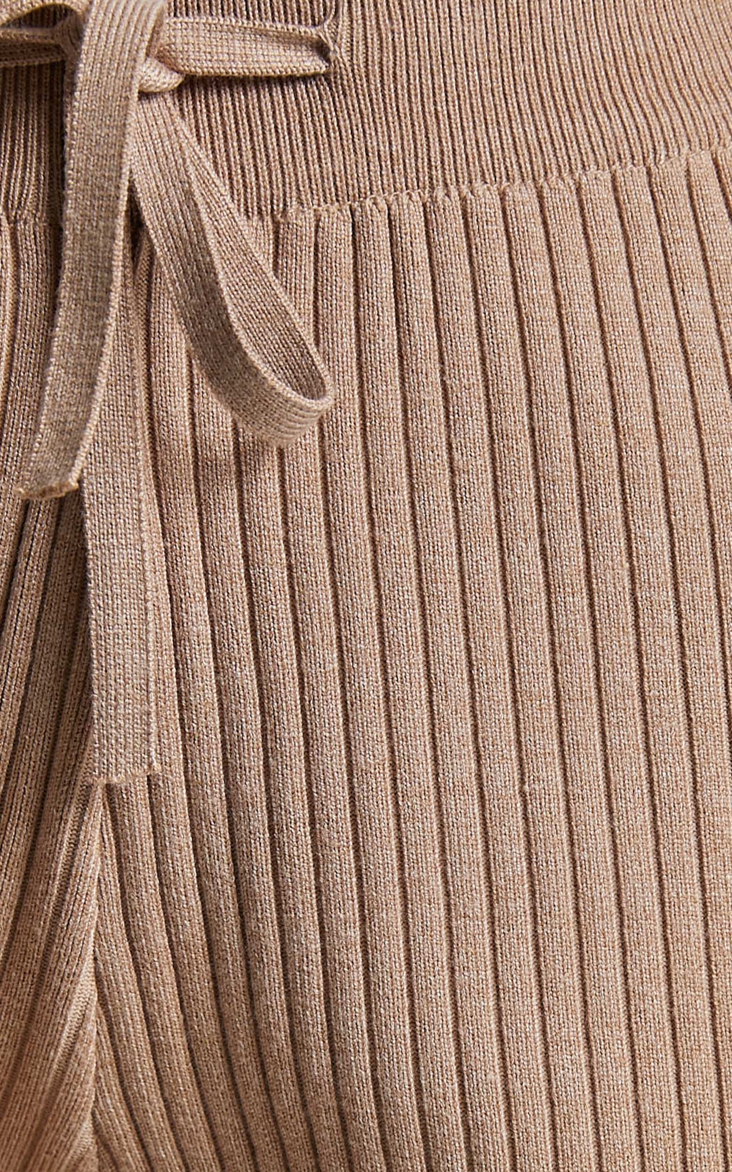 Orlando Pants - Mid Waisted Knit Pants in Mocha