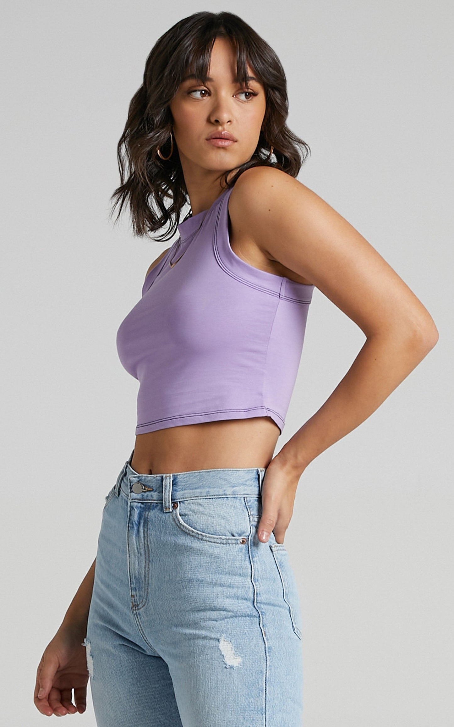 Odetta Top in Lilac
