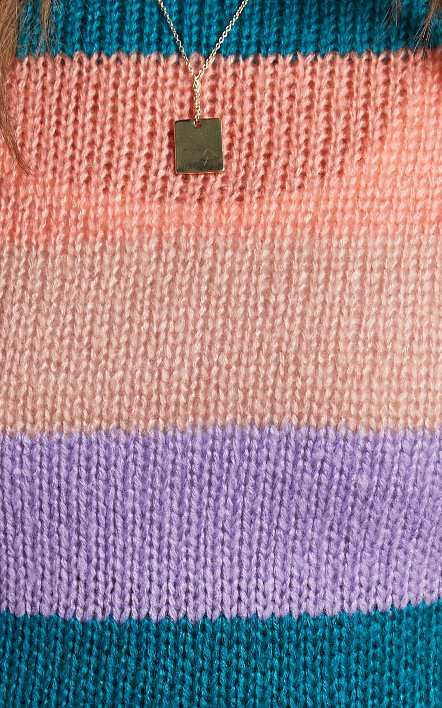 Olesia Drop Shoulder Striped Jumper in Multi