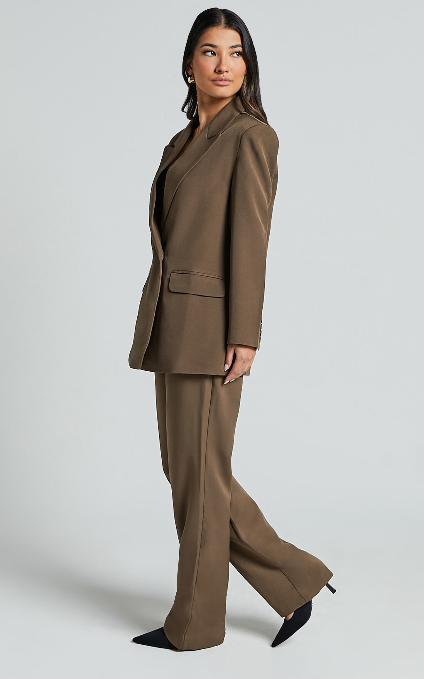 Ophelia Blazer - Double Breasted Blazer in Dark Olive